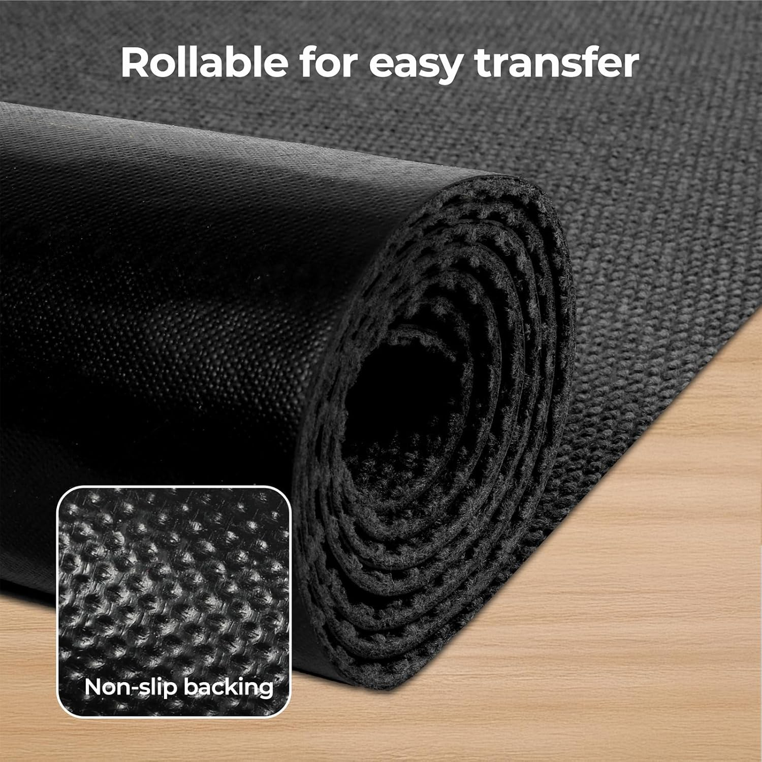 Marlow Front Door Mat, Heavy Duty Non-Slip for Entrance, Entryway Mats for Shoe Scraper, Dirt Resist Welcome Door Mats, Hallway Runner Rug, for Indoor&Outdoor Home High Traffic Area, 90Cmx305Cm, Grey image number 1