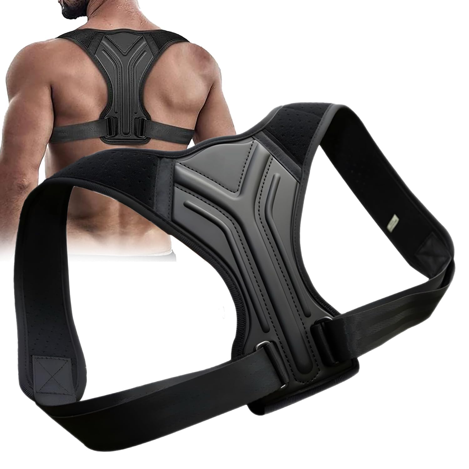 Posture Corrector for Men and Women,Back Brace,Breathable, Adjustable, Back Corrector, Scoliosis and Hunchback Correction, Back Pain, Spine Corrector, Posture Trainer image number 1