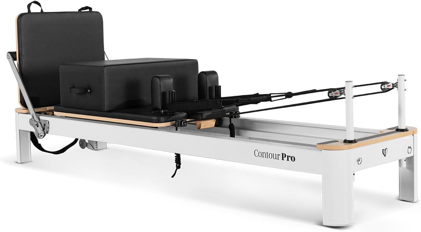 Lifespan Fitness Contour Pro Studio Aluminium Reformer Pilates Bed Set image number 4