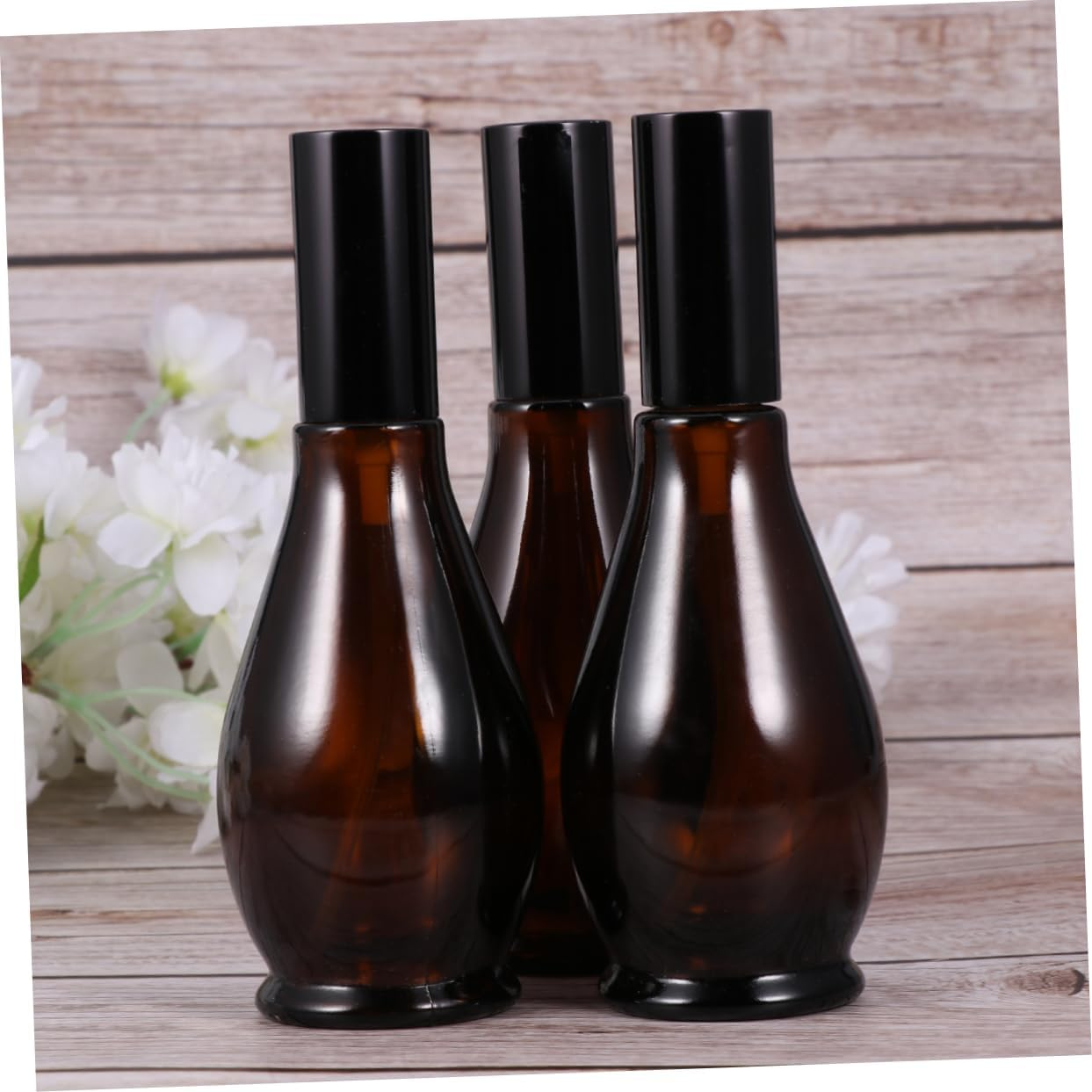 Baluue 3Pcs Tea Glass Spray Bottle Small Empty Refillable Spray Bottle for Makeup and Skin Care Use image number 2