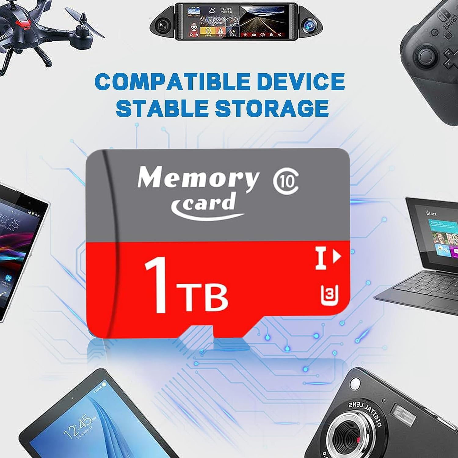 Micro XC Micro Card 1024GB Class 10, U3, V30, A2, Full-Hd & 4K Video High-Speed Memory Card for Smartphones/Tablets/Action Cameras image number 4