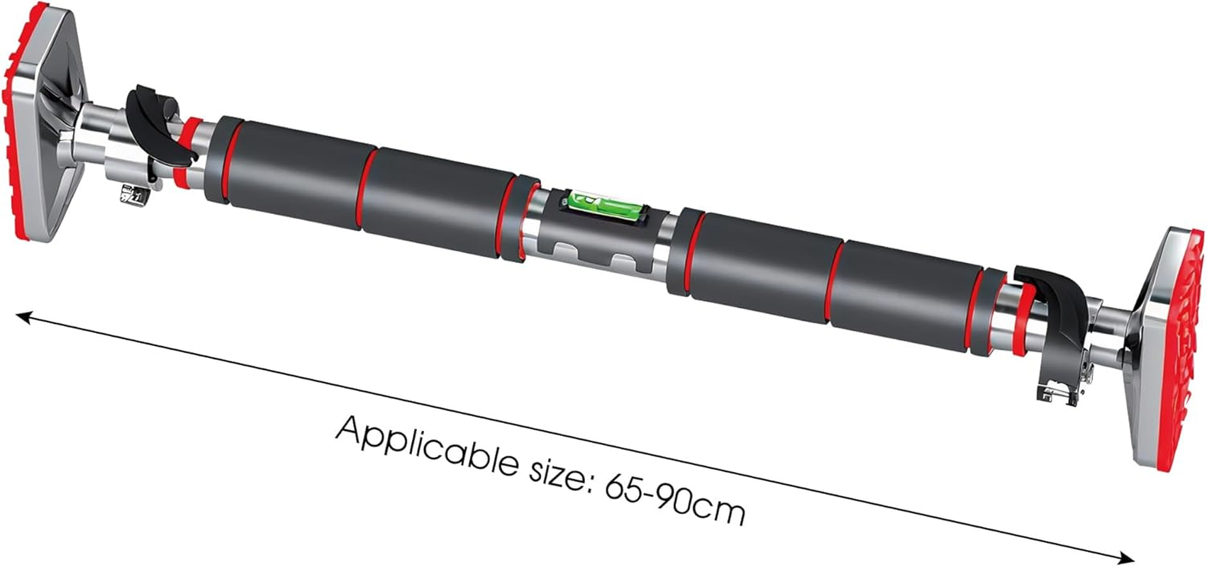 FITNESS MASTER Pull up Chin up Bar Doorway Horizontal Home Gym Workout 65-100CM image number 1