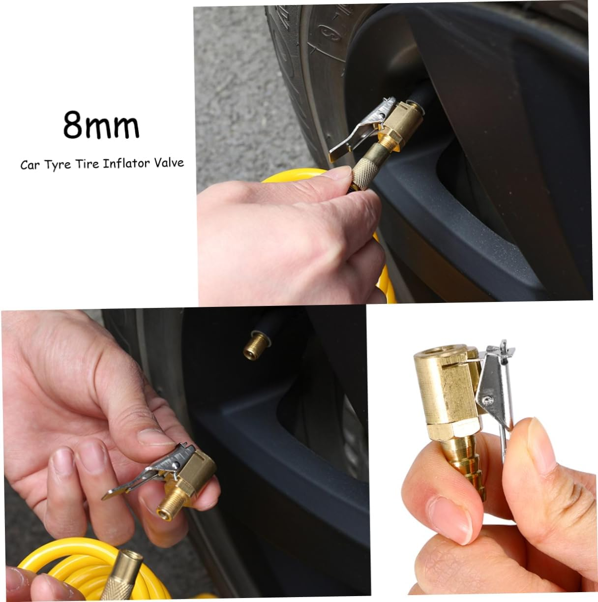 Anneome Pneumatic Joint for Car Tyre Inflator Air Chunk Connector Pneumatic Pump Connector for Automotive Tyres Wheels image number 6