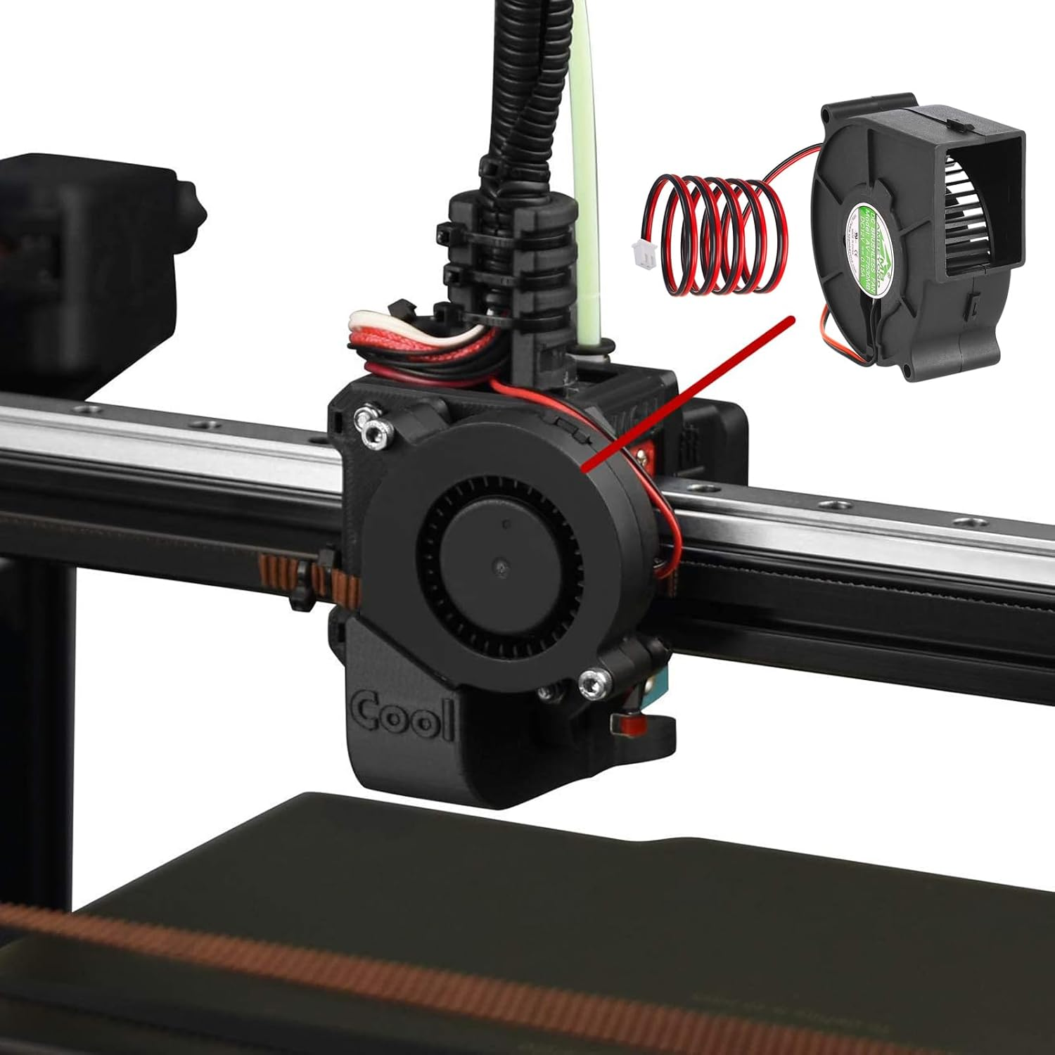 75Mm X 30Mm 7530 12V Dual Ball Bearing DC Brushless Cooling Blower Fan AV-F7530MB CE TUV image number 1