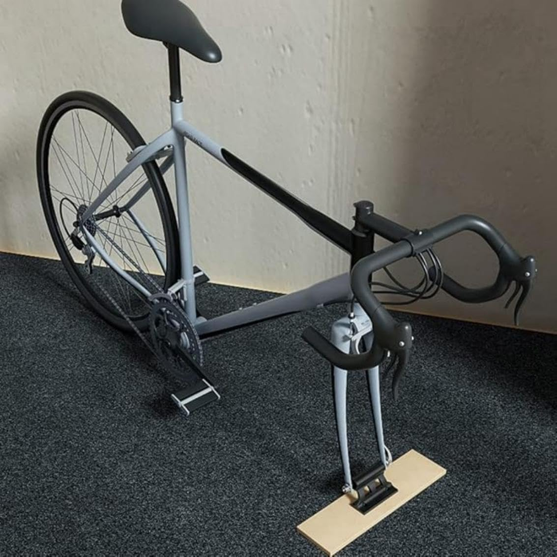 Bike Quick Release Fork Mount Block, Aluminum Alloy Bicycle Front Fork, Block Car Roof Rack Support Bike Stand Holder with Adapters,For Truck/Trailer/Bikes Racks image number 5