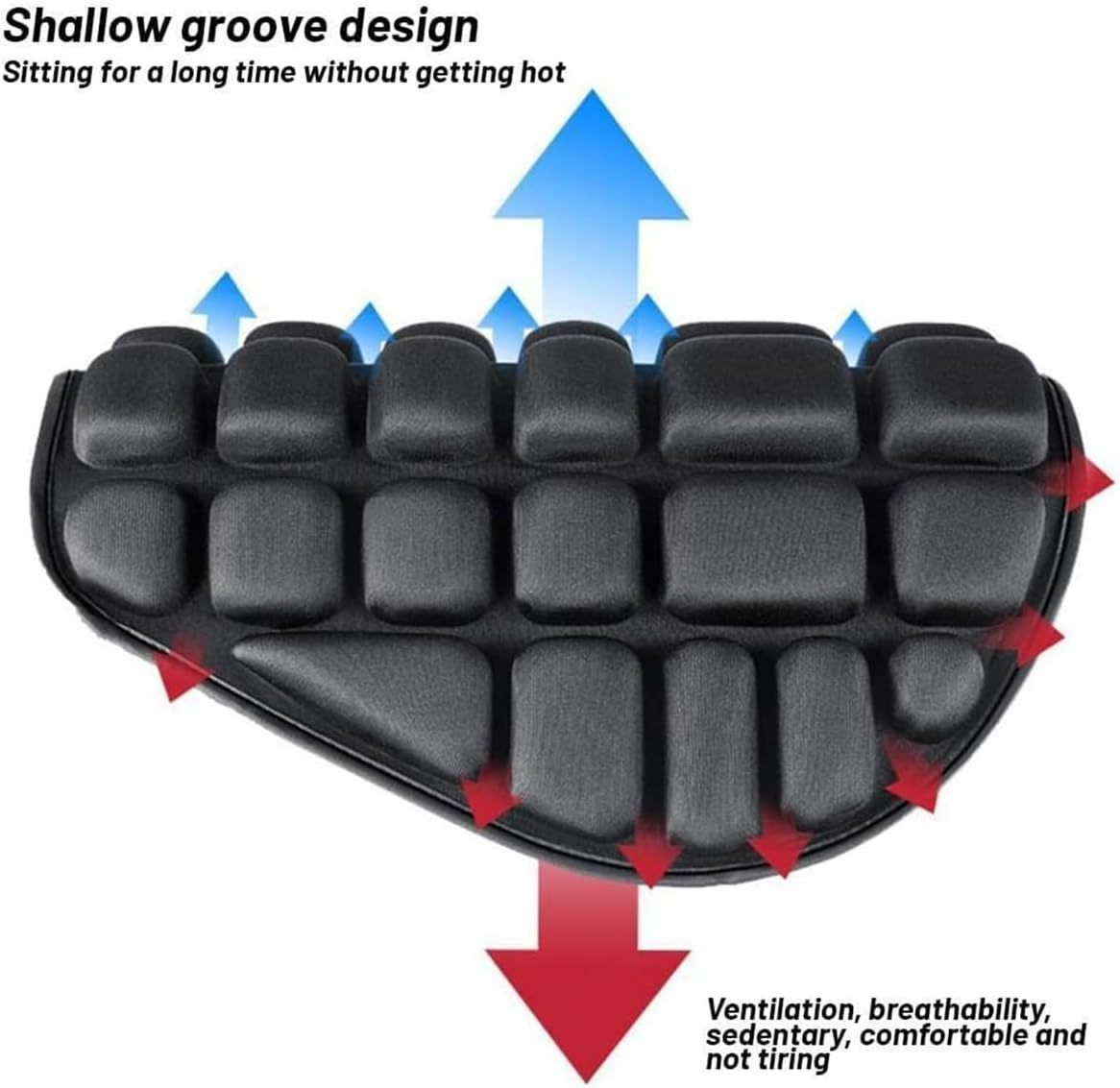 AIMALL Lycra Motorcycle Seat Cushion Waterproof Breathable Anti-Slip Cover for Electric Scooter Moped No.9 Calf Bike Seat Accessories 14.17X5.71X13.38In image number 3