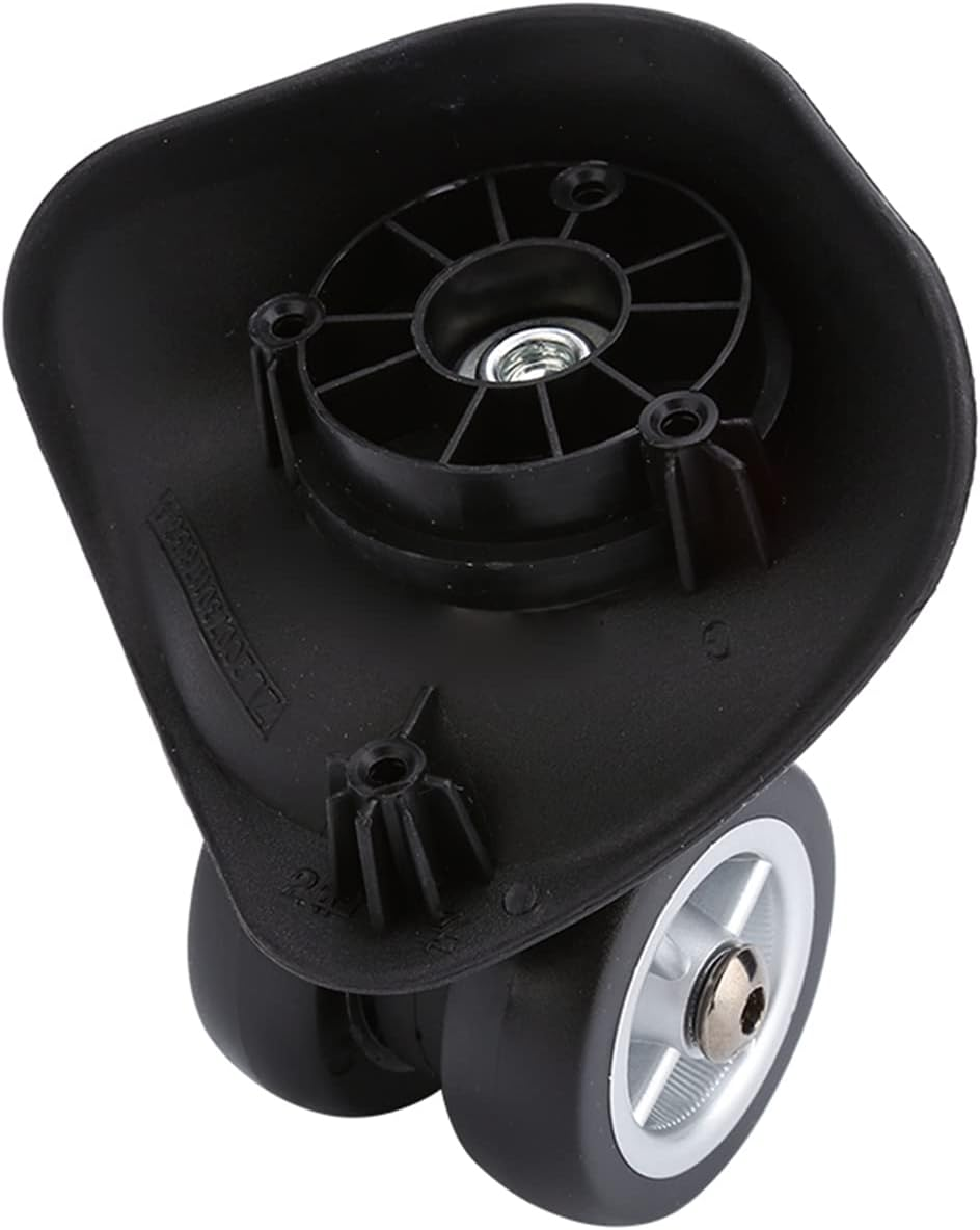 Luggage Swivel Wheels Replacement Kit, Universal Travel Suitcase Silent Wheel Repair Set, 1 Pair PVC Suitcase Replacement Parts image number 5