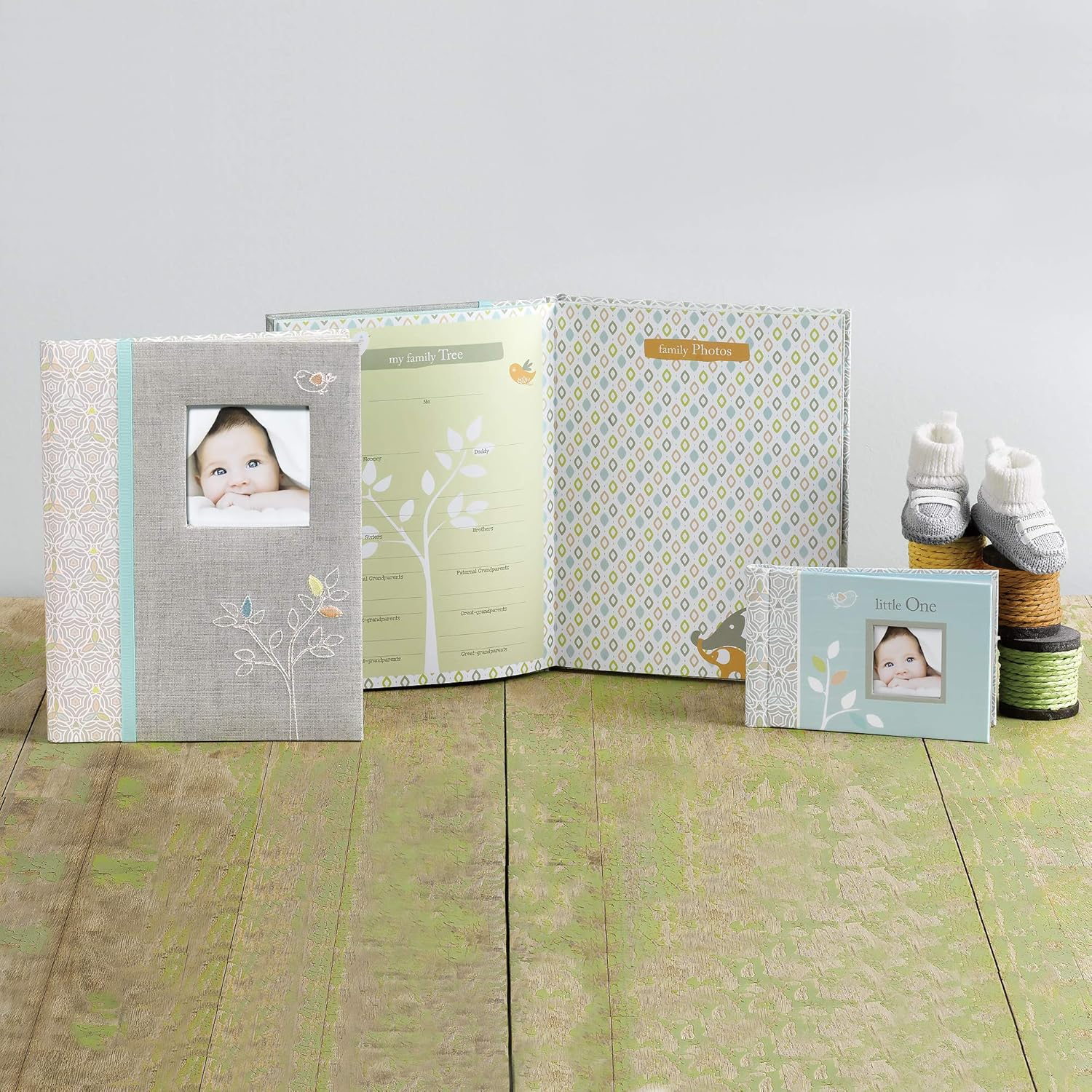 C.R. Gibson Grandma'S Brag Book, 10 Sheets/20 Pages, Holds up to 40 Photos, Acid/Pvc Free Photo Safe Pages, Measures 4.5" X 7" - Linen Tree - Loose Leaf Memory Book image number 5