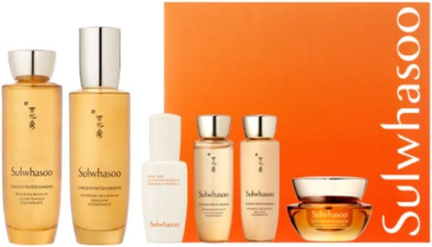 Sulwhasoo Concentrated Ginseng Skincare Set, 6 Items, Renewing Water 175Ml, Emulsion 150Ml image number 2