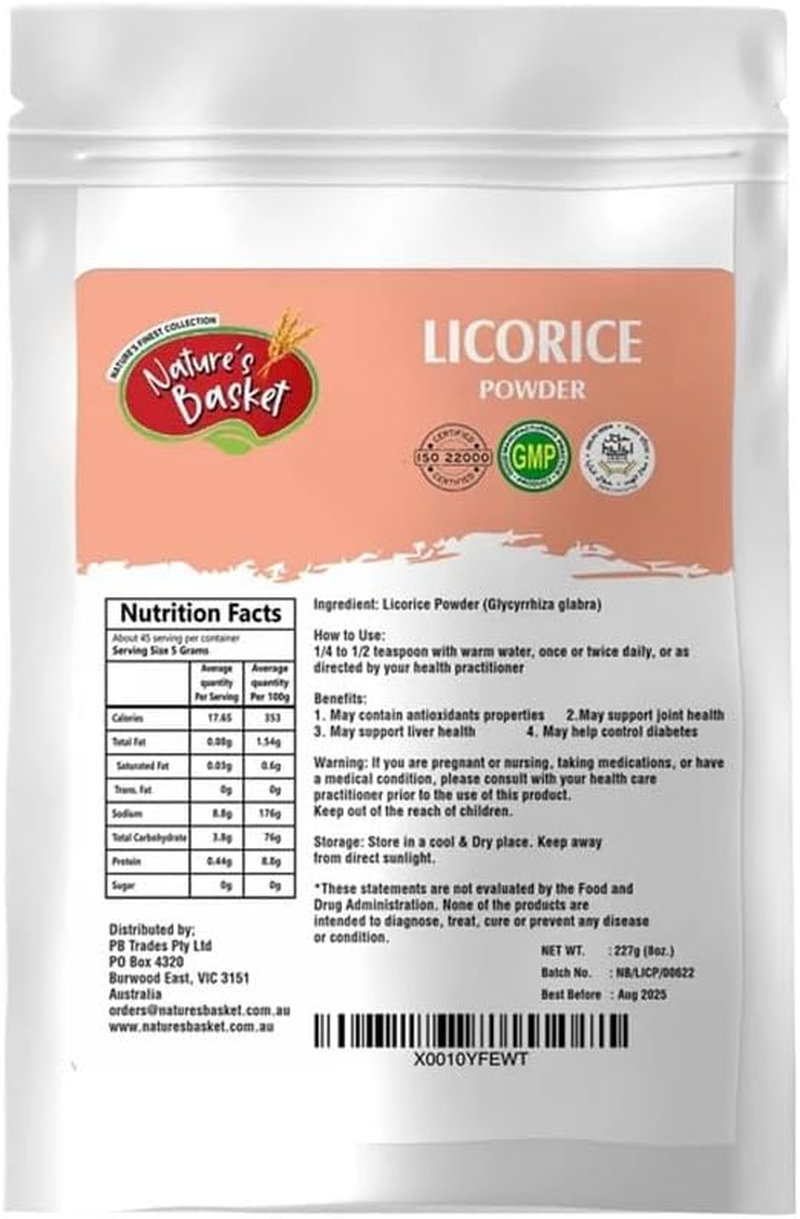 Nature'S Basket Licorice (Mulethi) Powder for Face and Skin (227G)