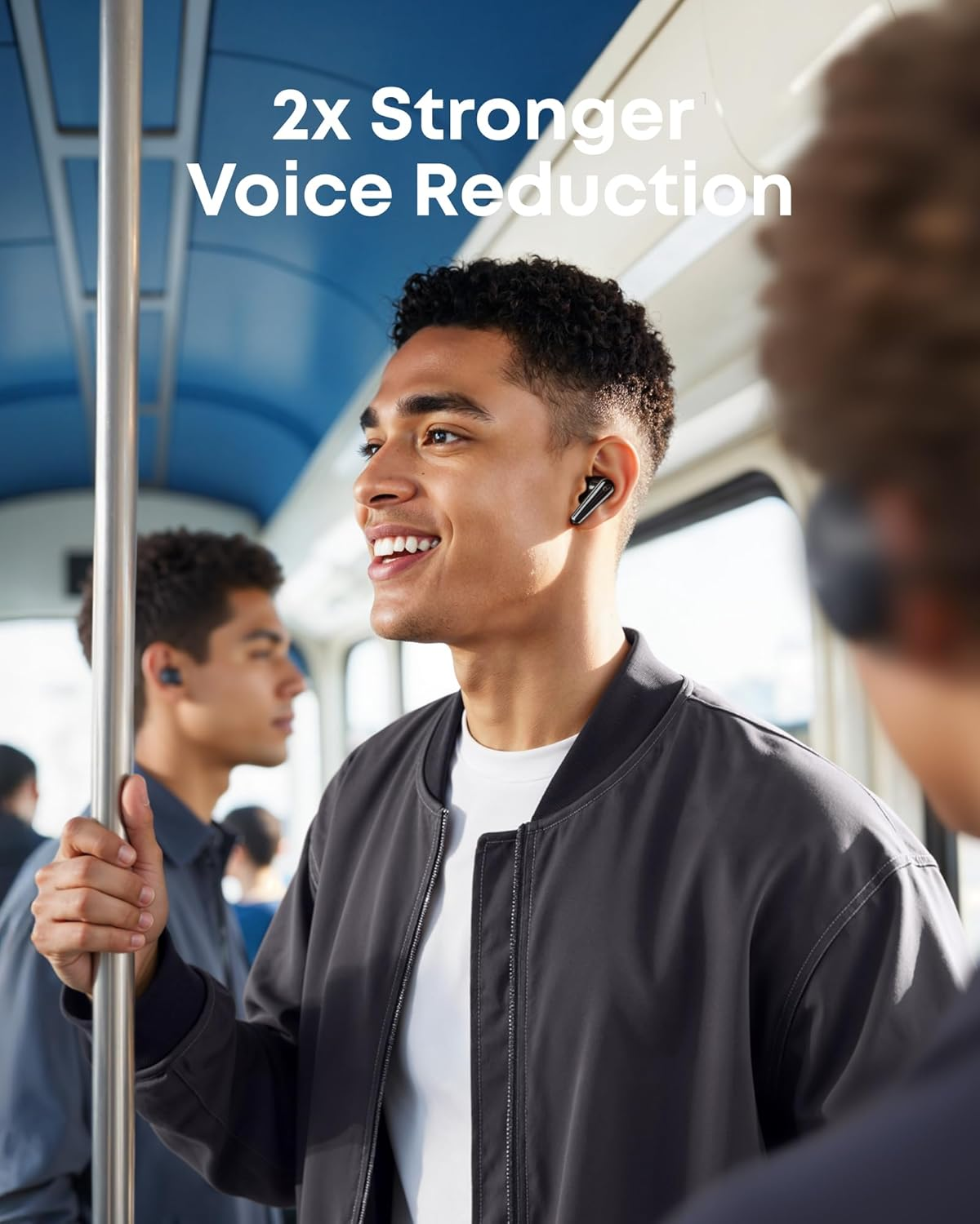 Soundcore Liberty 5 by Anker, Noise-Cancelling Wireless Earbuds, 2X Stronger Voice Reduction, Real-Time Adaptive Noise Cancellation, Fast Charging, Dolby Audio, 6-Mic AI Clear Calls, Long Battery Life image number 3