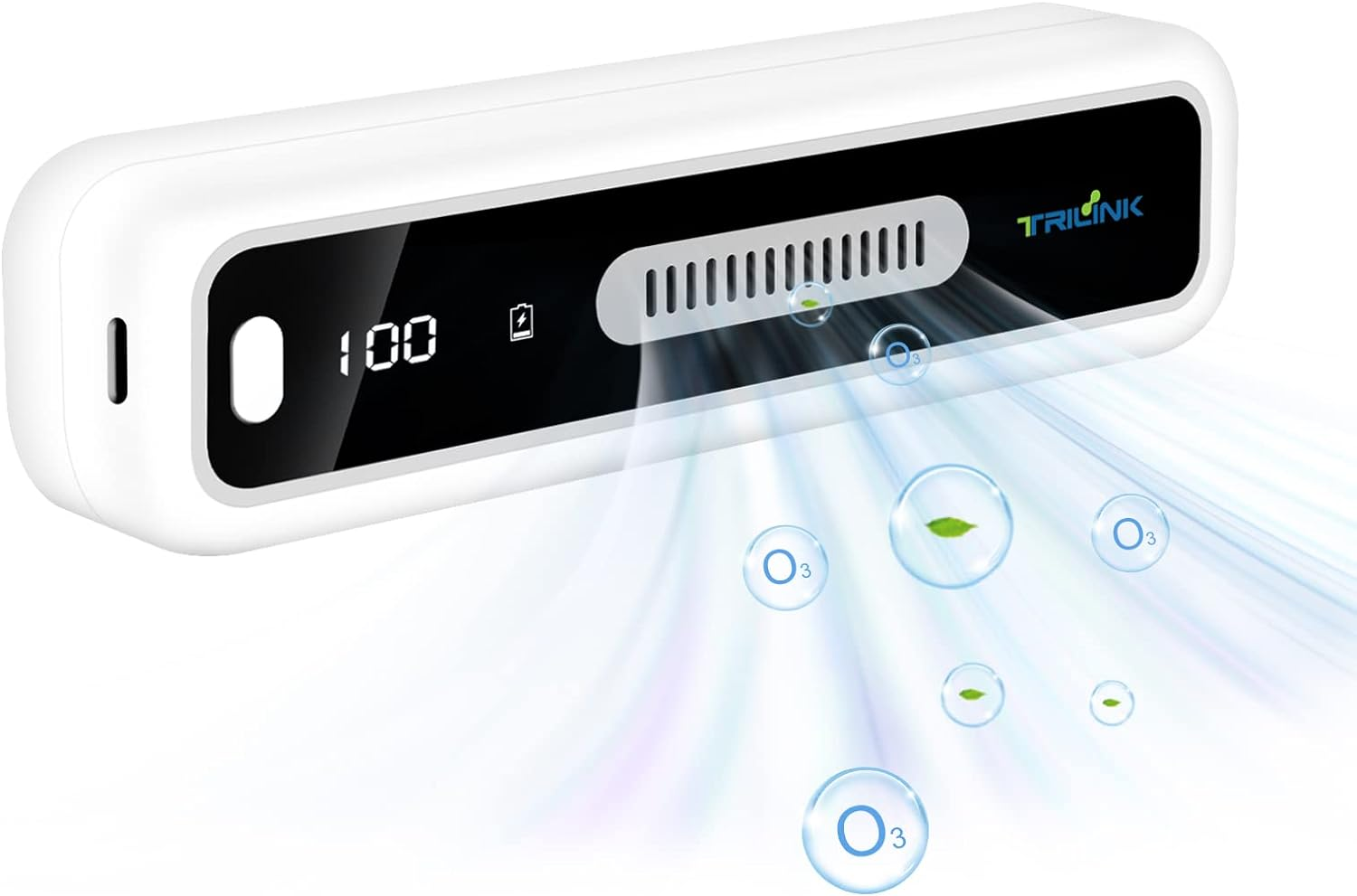 Mini USB Fridge Deodorizer - Portable Rechargeable Refrigerator Deodorizer Reusable - Refrigerator Odor Eliminator for Fridge, Car, Closet, Wardrobe, More Effective than Baking Soda and Charcoal Bags