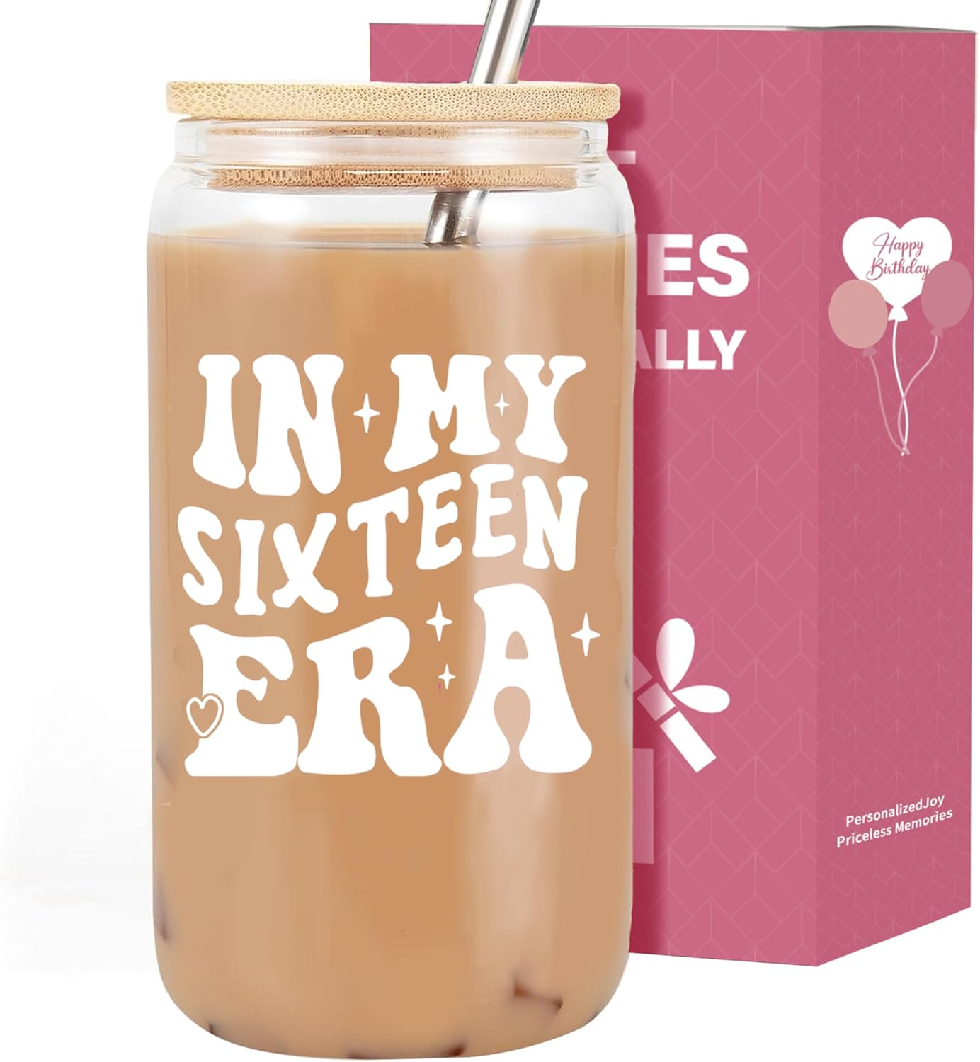 Thank You Gift - Gifts for Women, 16 Oz Iced Coffee Cup, Friend Birthday Gifts, Perfect Thank You Gifts for Teacher, Ideal for Graduation, Great Thank You for Colleagues