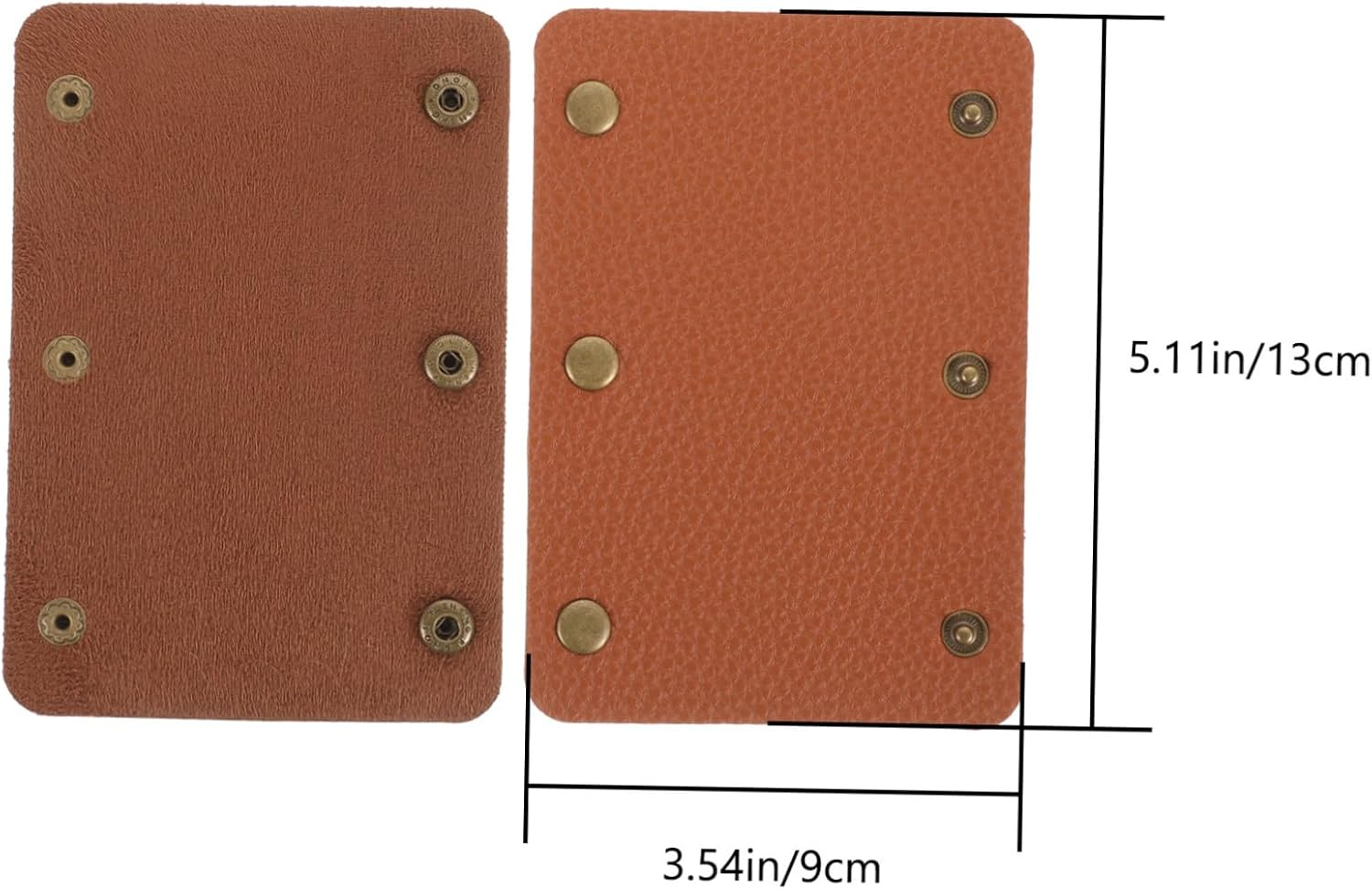 PLAFOPE 2Pcs Luggage Handle Covers Suitcase Handle Wrap Pu Leather Grip for Protection image number 4