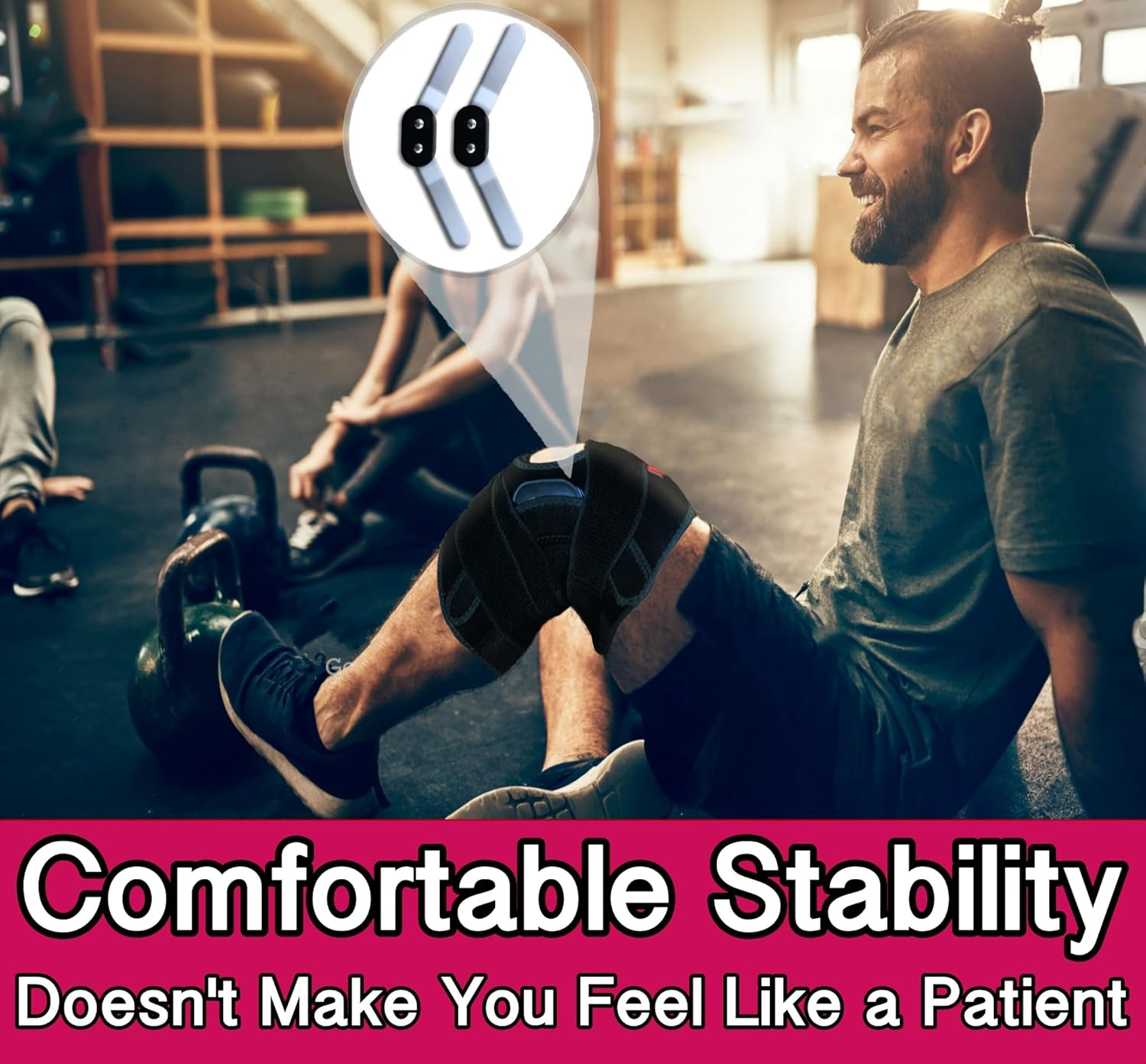 Hinged Knee Brace Support with Strap & Side Patella Stabilizers for Protection & Pain Relief for Arthritis, Meniscus Tear, ACL, MCL - Sports Compression Wrap for Running & Recovery - Men & Women image number 5