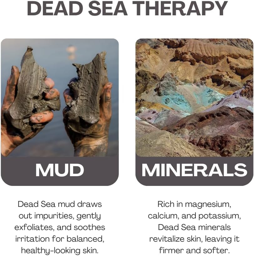 Jericho Dead Sea Mud Soap Bar &ndash; Mineral-Rich Face & Body Cleanser with Dead Sea Mud & Salt &ndash; Purifying Soap for Oily, Combination, and Acne-Prone Skin - 4.4 Oz, 3-Pack image number 5