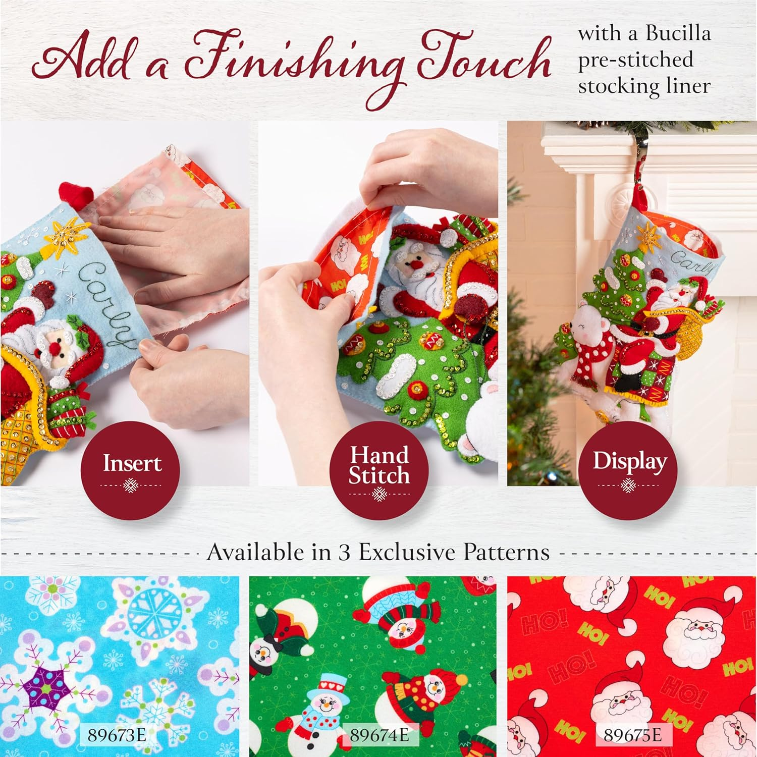 Bucilla Christmas Tree Surprise Stocking Kit image number 2