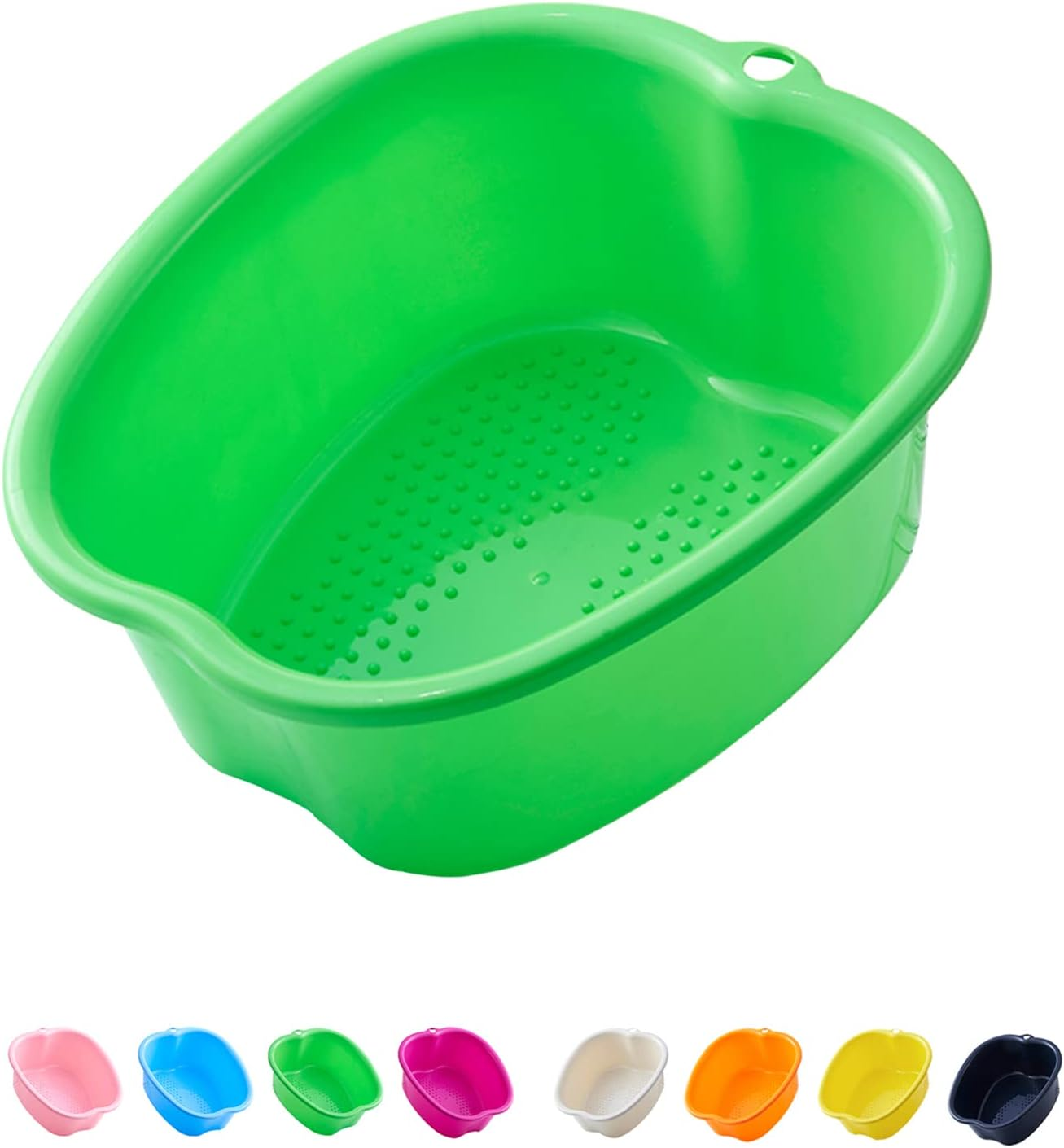 AXLOFO&reg; Large Foot Soaking Bath Basin, Plastic Tub, Massage Bucket for Dead/Old Skin Removal (Greenbasin) image number 3