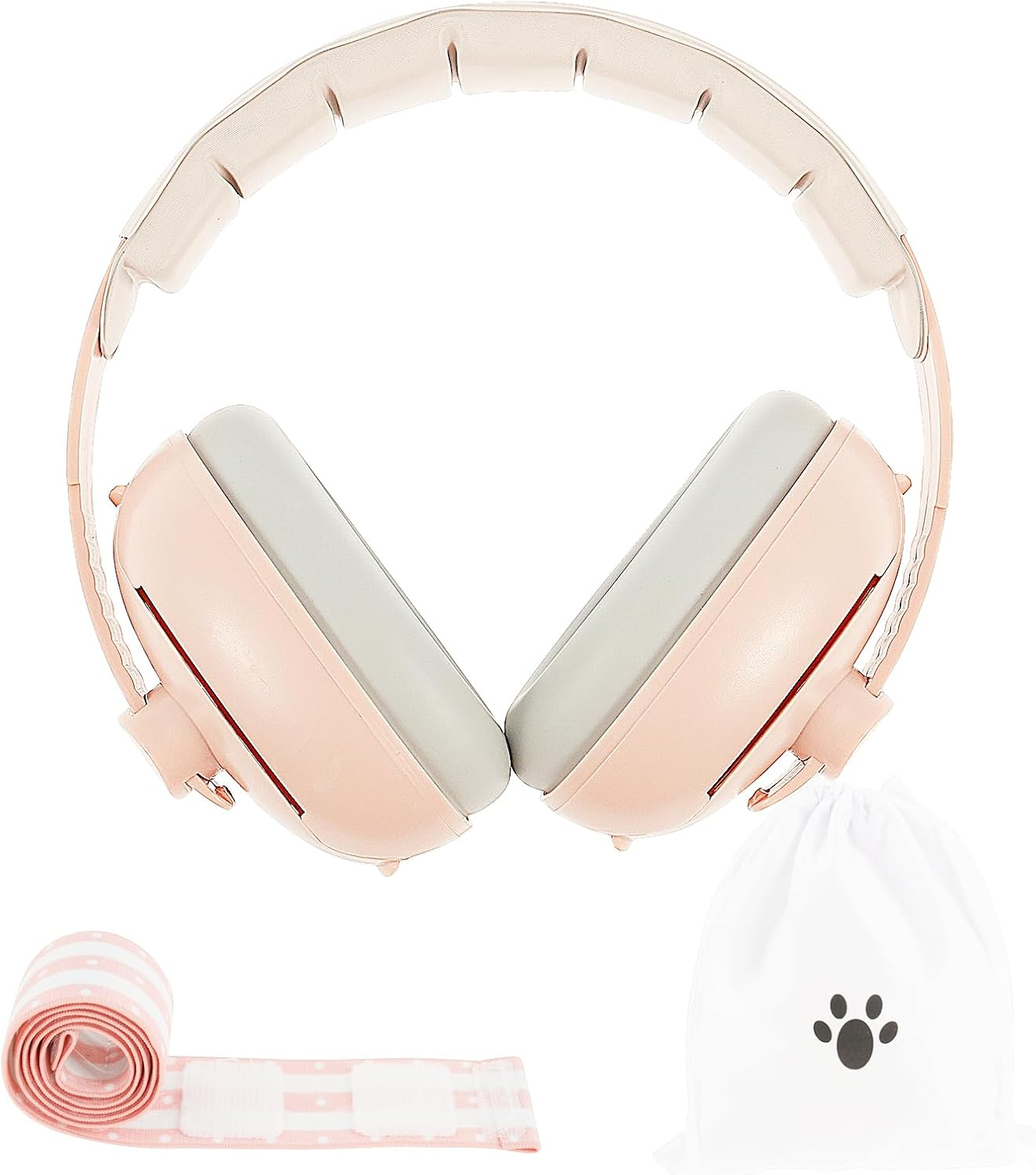 Baby Ear Protection, 2 in 1 Baby Noise Cancelling Ear Muff, Noise Cancelling Headphones Earmuffs, Adjustable Infant Noise Cancelling Hearing Protection, for Outdoor