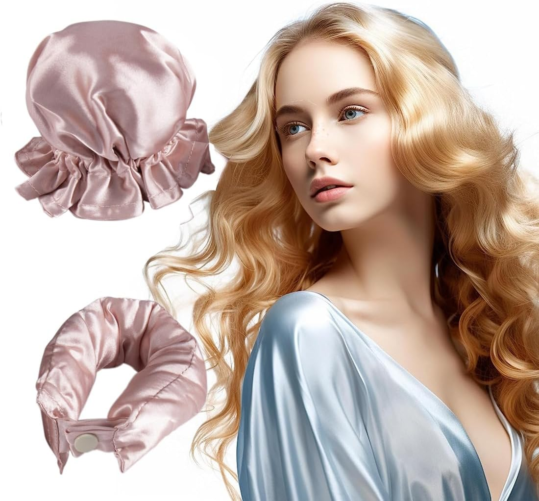 CATOR Curls without Heat, 2 Pieces Heatless Curls Set Curlers, Non-Slip Heatless Curls, Heatless Curls, Silk Hair Curler, DIY Overnight Heatless Curls image number 2