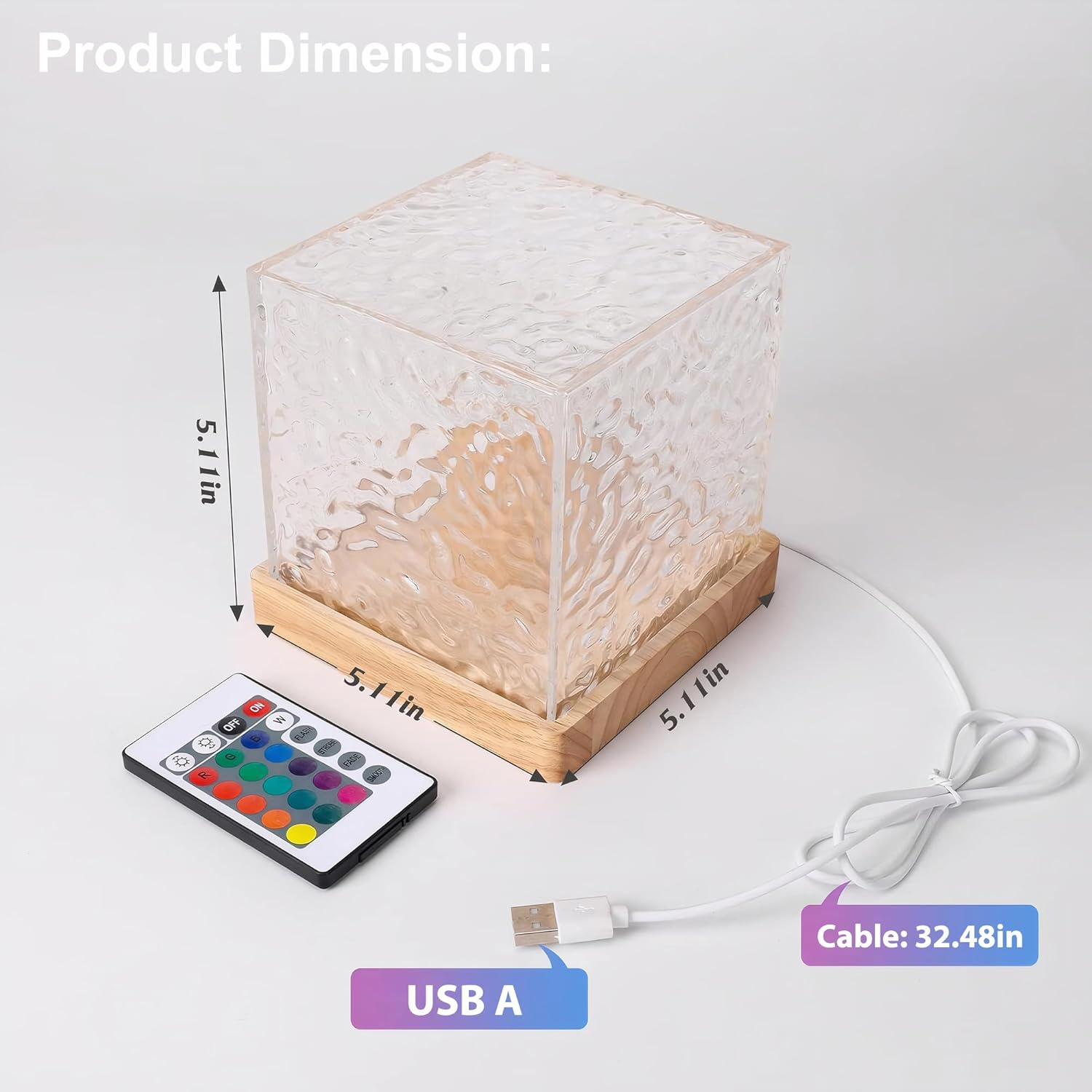 OMIPAWZ Ocean Wave Lamp, 16 Colors RGB Aurora Northern Lights Projector Lamp for Bedroom Living Room Decor