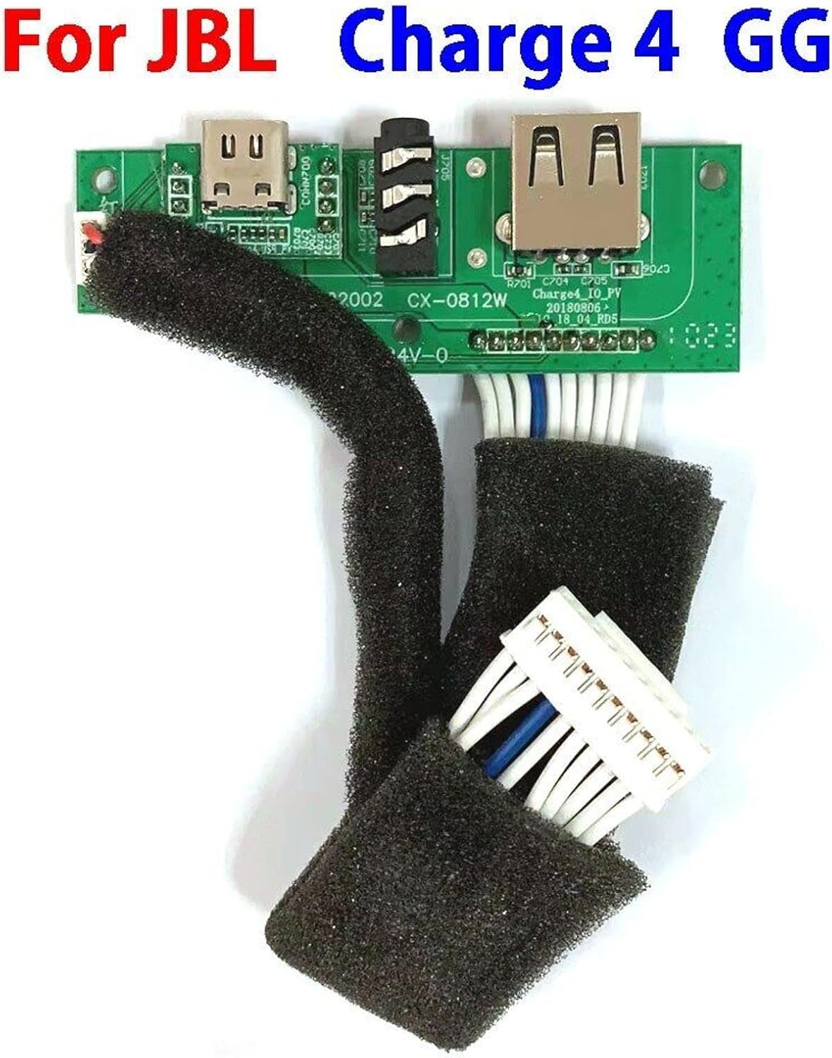 Charger Power Port Spare Charging Module Accessories for JBL Charge 4 Version GG, Replacement Speaker Spare Part image number 2