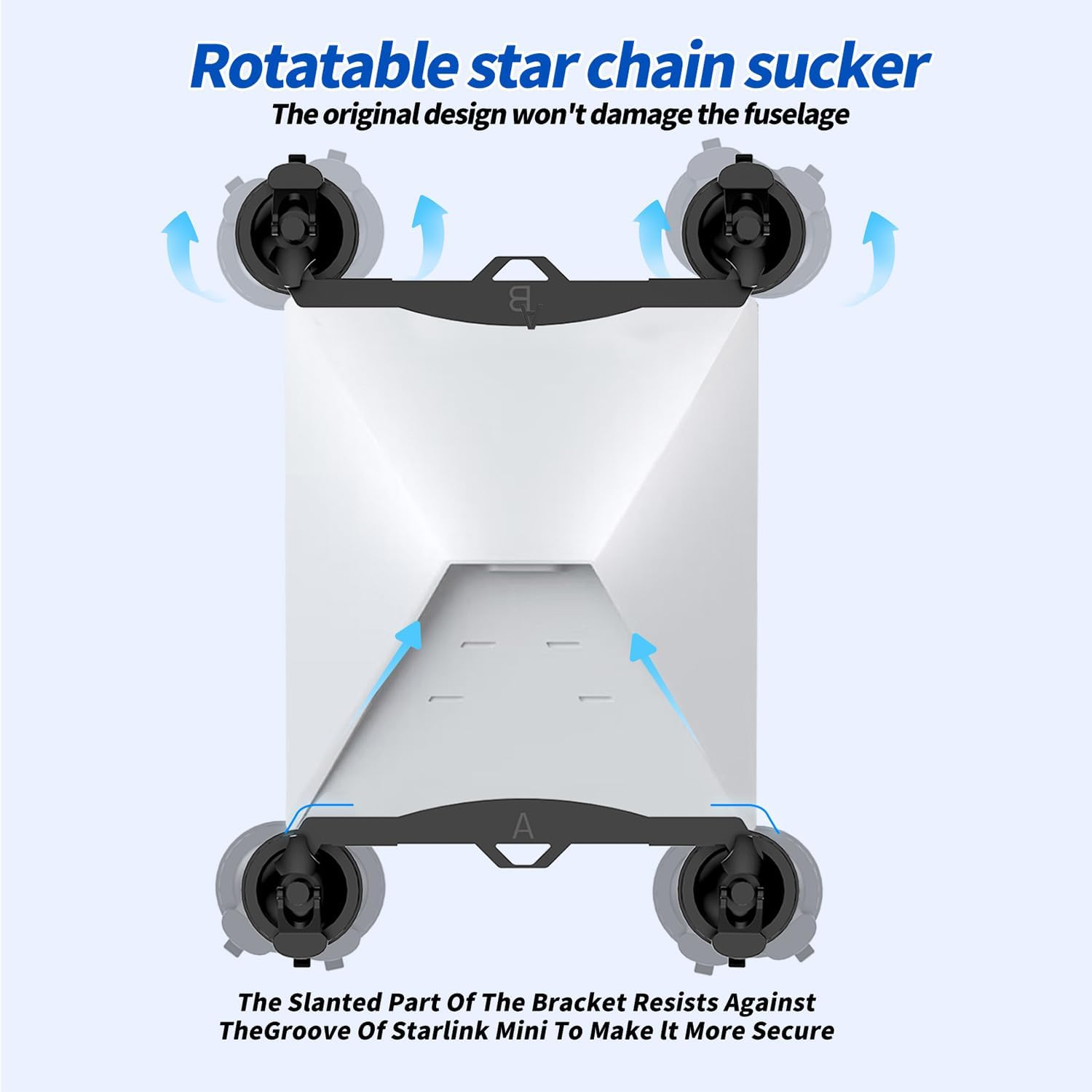 Starlink Mini Mount,Strong Suction Cup Mount for Starlink Mini Mounting on Windows, Sunroofs,Rvs, Boats, and Road Trips - Starlink Mini Accessories image number 2