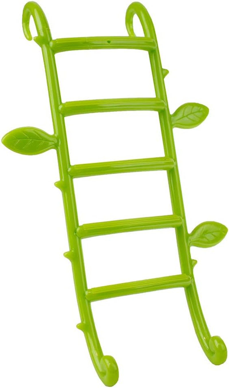 Boredom Breaker Willow Bird Ladder, Green &ndash; Leaf-Themed Plastic Climbing Toy, All Birds Avian Care Boredom Breaker Willow Bird Ladder &ndash; Leaf-Themed Plastic Climbing Toy, for All Birds