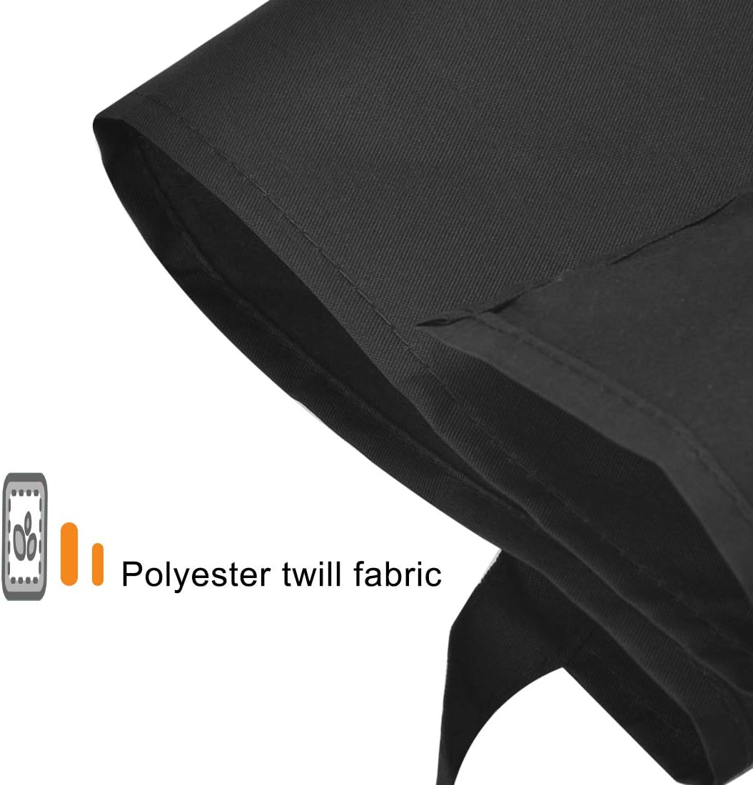 TSD STORY 12 Pcs Bib Bulk Black Aprons for Women Men Adult Girls Unisex with 2 Pockets, Baking Cooking Kitchen Painting Apron (Black,12 Pcs) image number 6