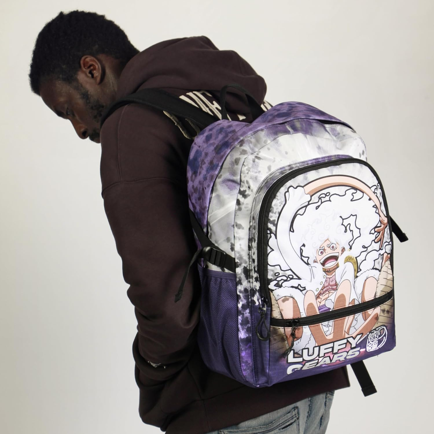 One Piece Luffy Gear 5-FAN Fight Backpack 2.2, Purple, 31 X 44 Cm, Capacity 24 L, Purple One Piece, Einheitsgr&ouml;&szlig;e, Fan Fight Backpack 2.2 image number 6