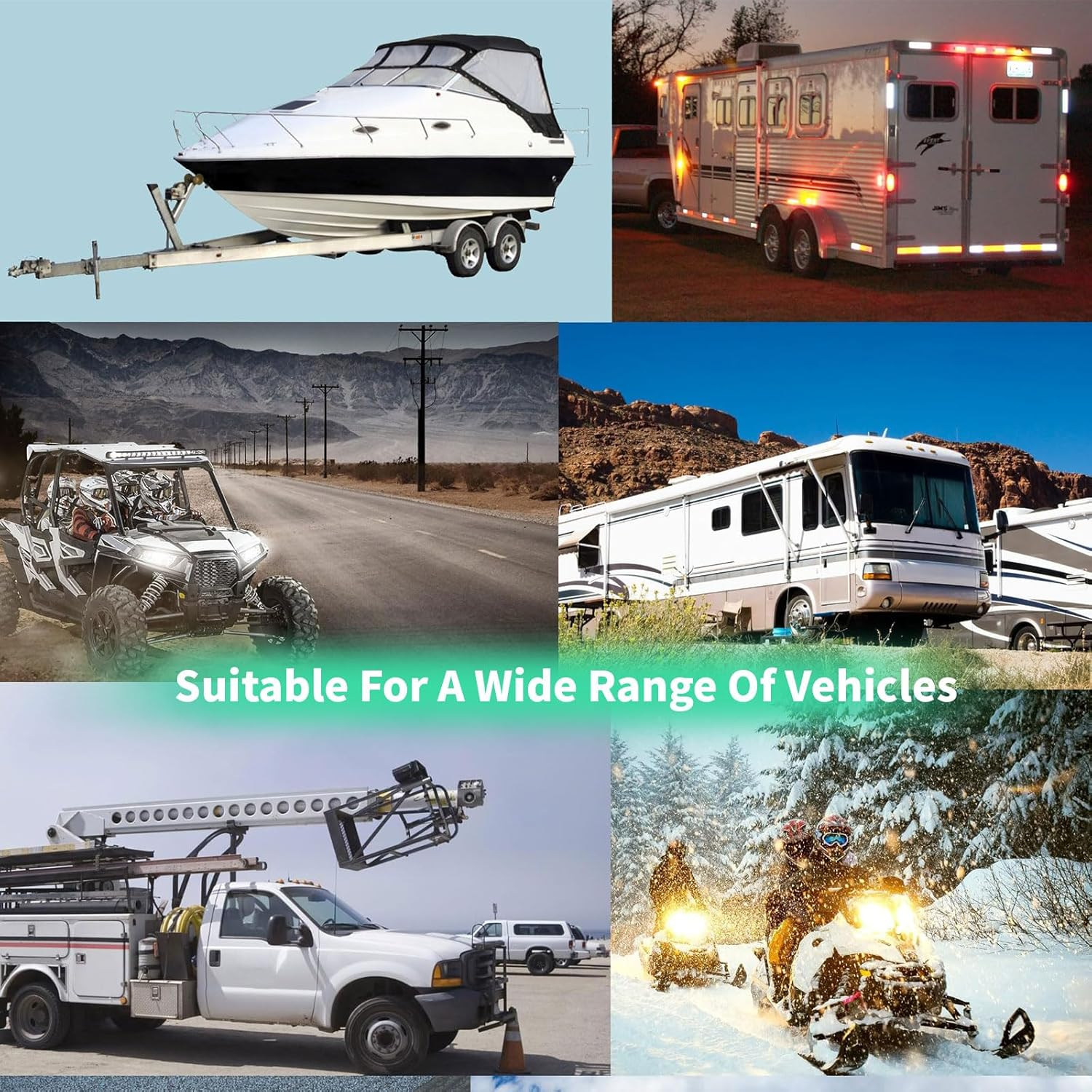 MAEZOE 4PCS LED Trailer Fender Lights &ndash; Red & Amber Dual Colour Marker Lights for Boat, Camper, RV, Truck, UTE &ndash; Waterproof, Durable, Easy Install Side Clearance Lights image number 3