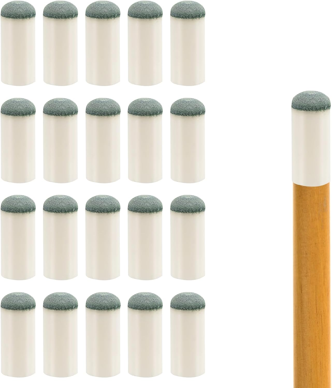 XIHIRCD 20Pcs Billiard Cue Tips 12Mm, 0.47In Pool Cue Stick Tips Billiard Cue Tips Replacement Kit Slip on Pool Cue Tips Pool Table Accessories for Lp Century Snooker & Billiards image number 2
