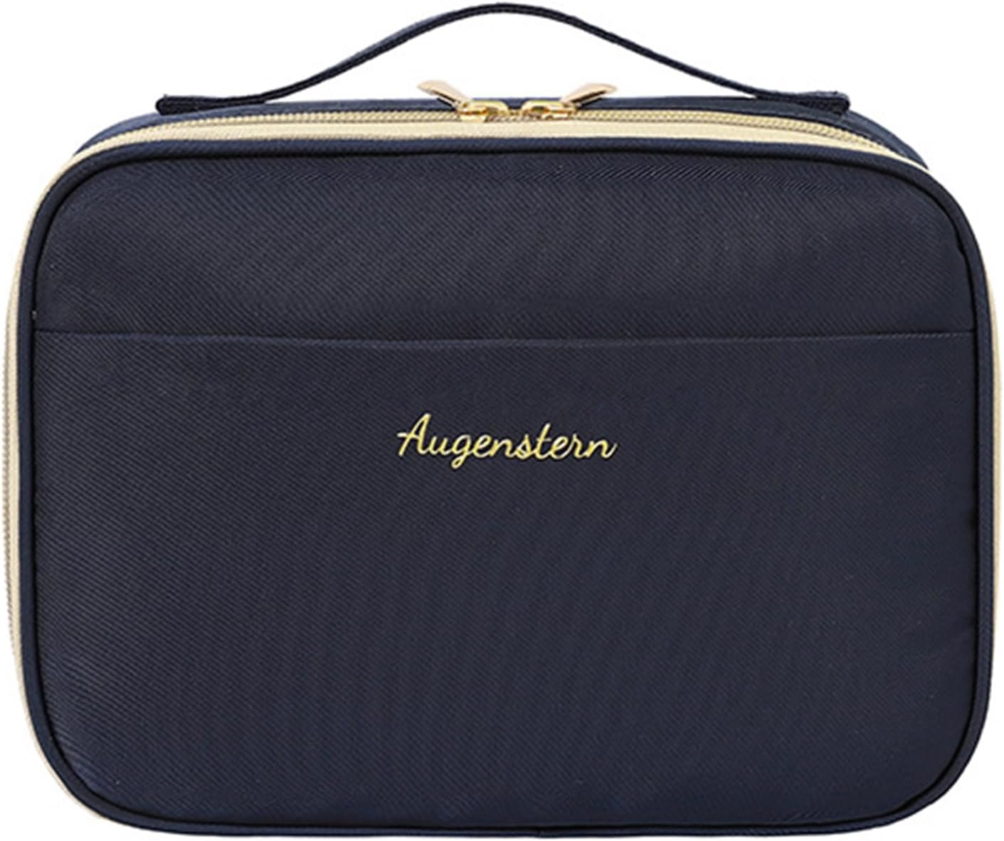 Travel Makeup Bag, Portable Cosmetic Bag, Toilet Bag, Fashionable and Detachable, Large Capacity Handheld Makeup Storage Bag Toiletry Jewelry Accessories for Women Girls, Traveler (Blue)