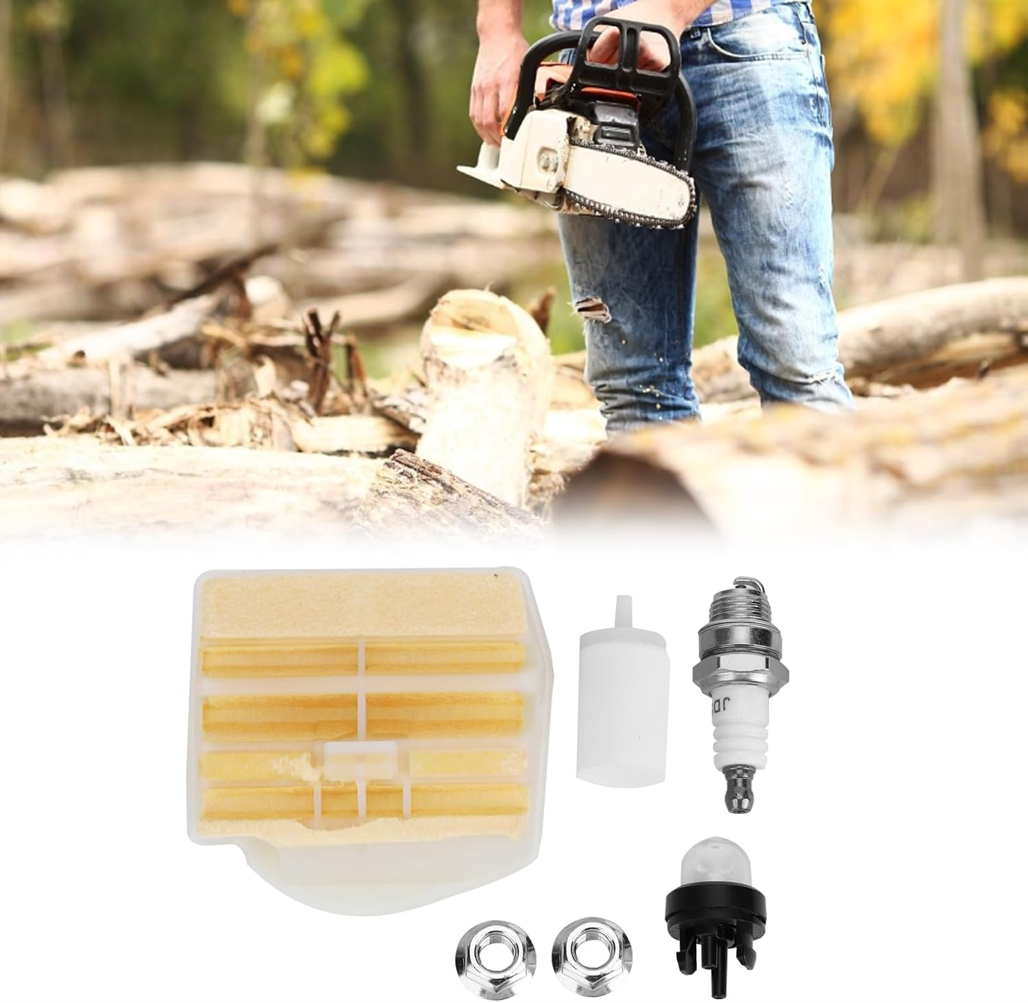 Air Filter Accessory Chainsaw for 450 445 450 Racnher 445E 450E Ii Engine Air Filters