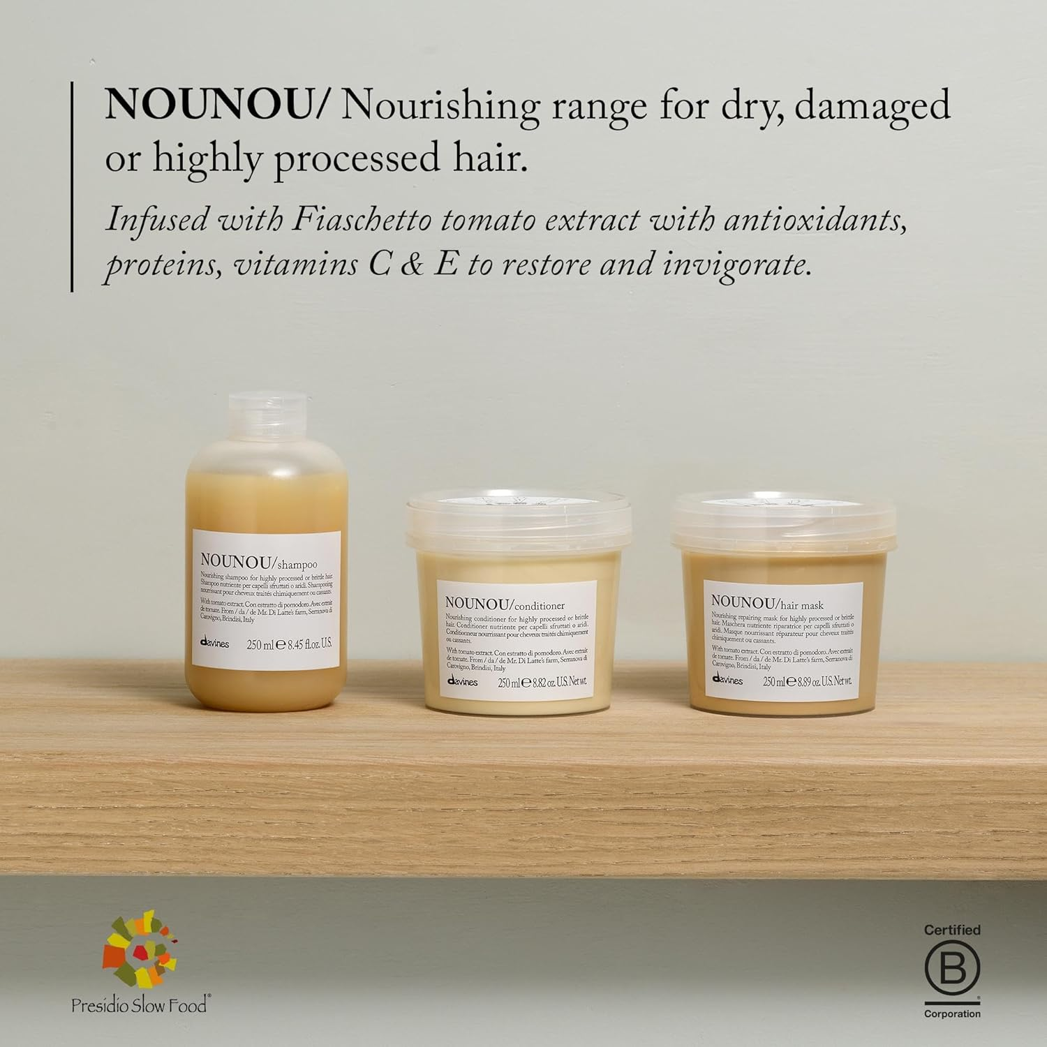 Davines NOUNOU Conditioner 250Ml White (Pack of 1) image number 4