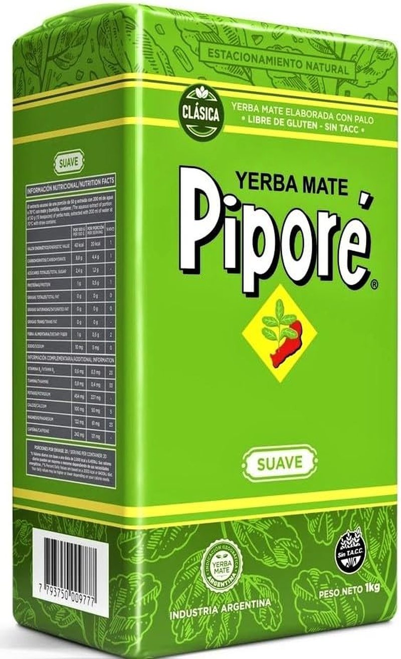 Pipore Yerba Mate Mild Tea, 1 Kg image number 2