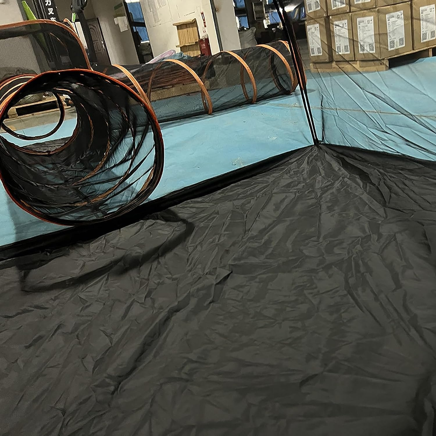 4-In-1 Cat Tunnel for Indoor Cats Outdoor Cat Enclosures Cat Toys Portable Pet Cat Tent Mesh Pet Tunnel Playpen for Small Animal image number 1