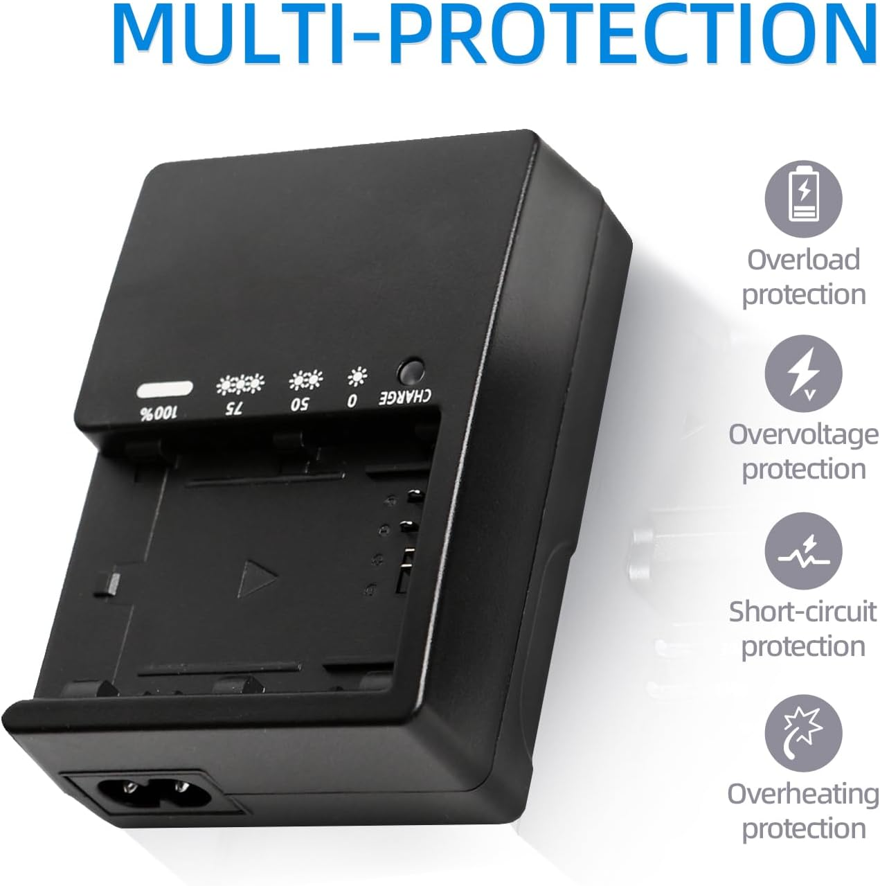 Replacement LP-E6 Battery Charger, LP E6N Charger Compatible with Canon EOS 90D 80D 70D 5D Mark II III IV 5DS 5DS R 6D 60D 6D Mark II 7D 7D II image number 1