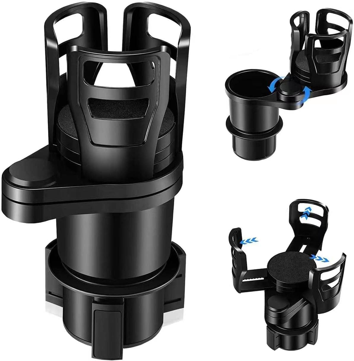 Cup Holder Expander for Car, 2 in 1 Multifunctional Extra Car Cup Holder Expander Adapter with Adjustable Base All Purpose for 20 Oz Drink Bottles Cups Snacks Compatible with Most Cars image number 3
