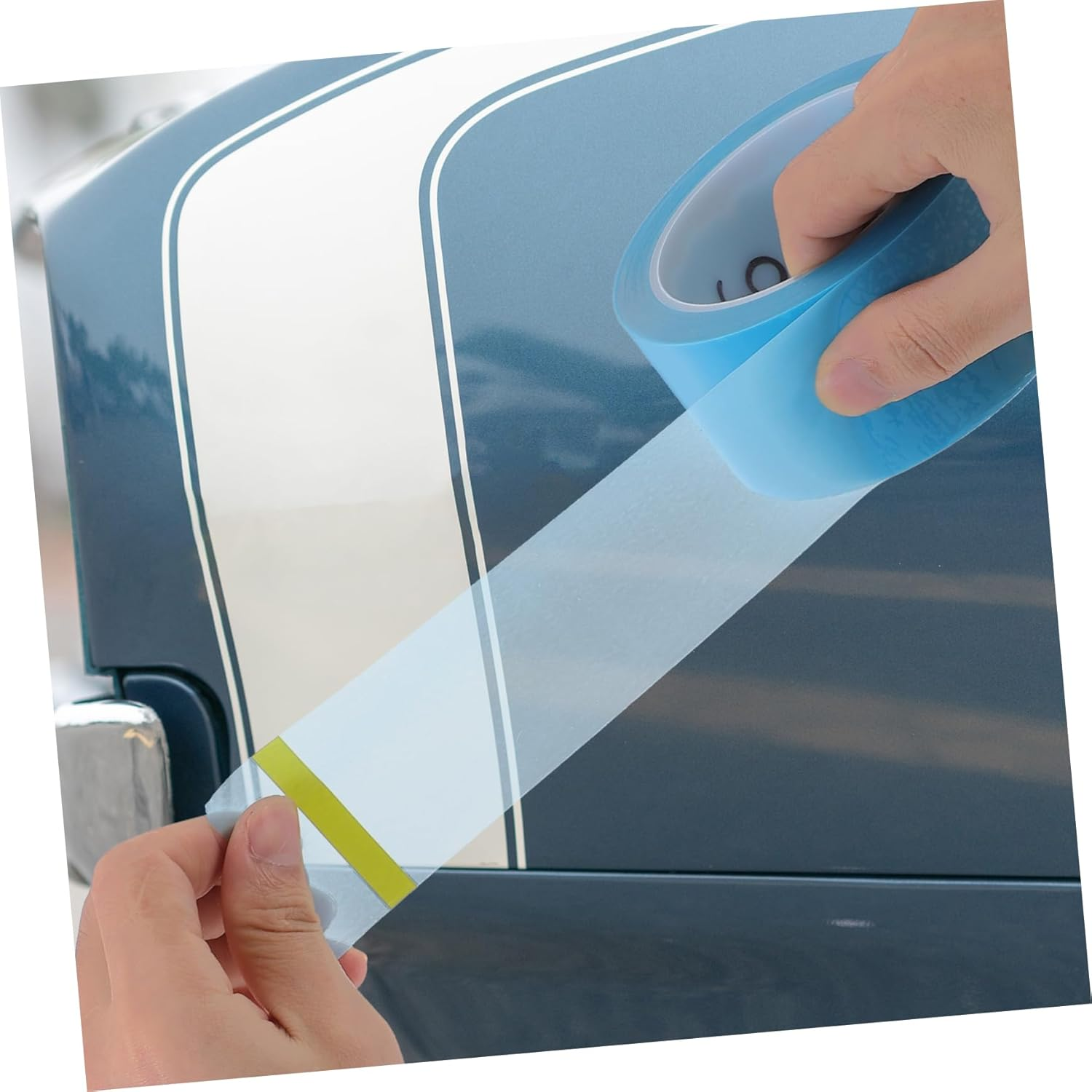 KICHOUSE Automotive Paint Masking Tapes 5 Rolls 50M Long Strong Adhesion Residue-Free for DIY Random Color image number 6