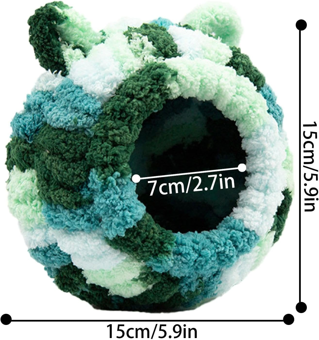 Parakeet Nest for Cage - Multipurpose Small Bird House Bird Sleeping Hut - Breathable Bird Nest House Winter Warm Parrot Nest for Parakeet Conure image number 5