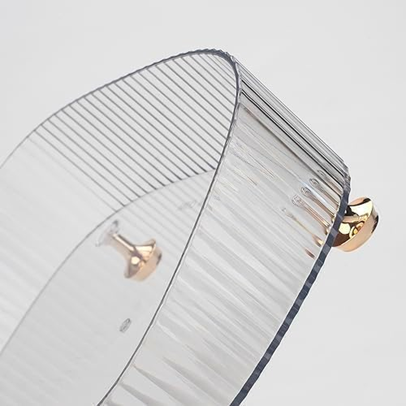 Jotron Makeup Perfume Organizer, Vanity Tray, Cosmetic Skincare Tray, Countertop Organizer Tray for Bathroom, Clear image number 5