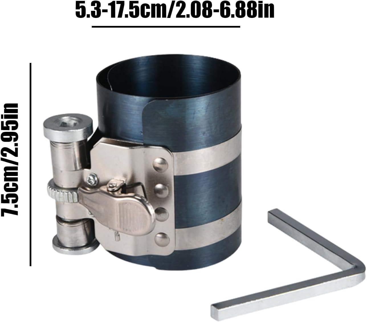 Piston Ring Tool, Installer Removal Kit, 7.5Cm, Car Repair Plier, Steel Engine Maintenance, Truck, Sedan Vehicle, for Automotive Workshop Equipment, Professional Mechanic Supplies image number 6