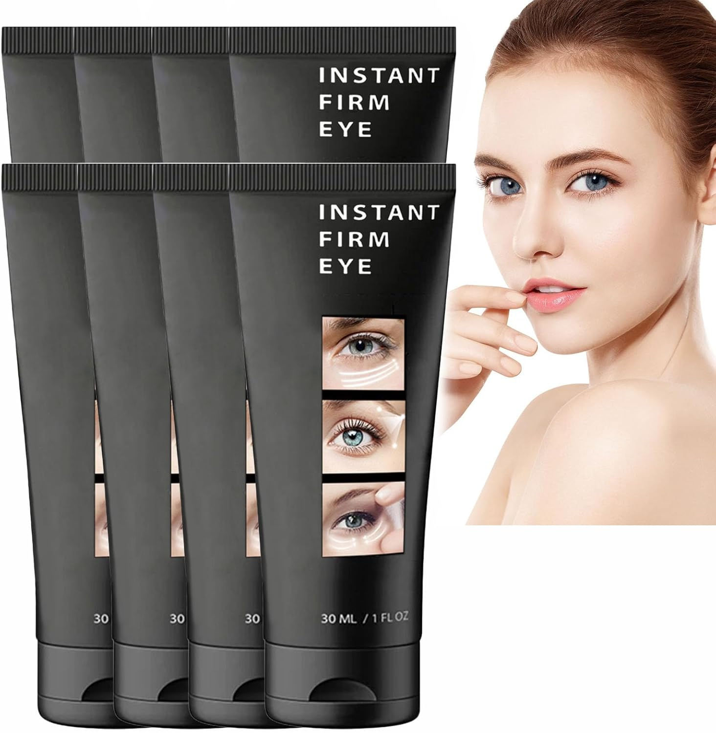 Instant under Eye Tightener, Instant Firming Eye Tightener, Lifts Firming anti Aging Auge Serum, anti Wrinkle Auge Cream, Tightening Lifting Sagging Skin for Puffiness and Bags under E/Yes (1Pcs)