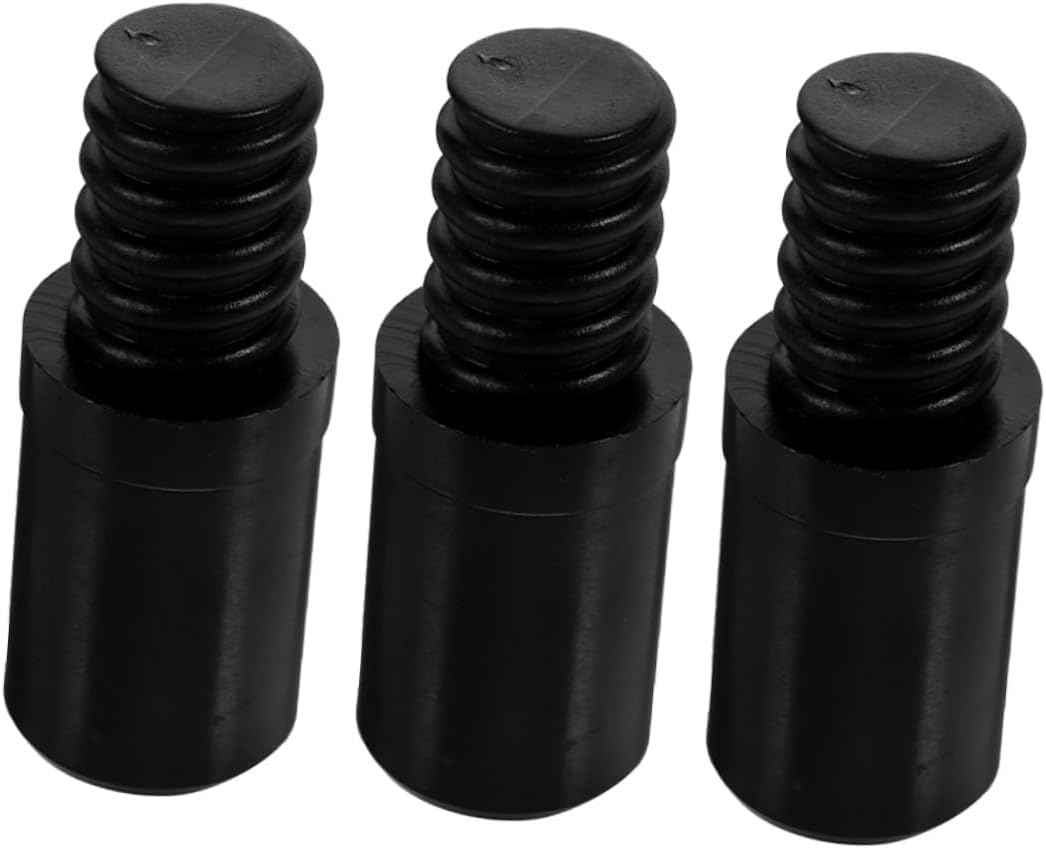Ciieeo 3Pcs Threaded Connector Replacement Tip for Broom Handle Compatible Metal Pole Extensions for Household Cleaning Tools and Laundry Accessories