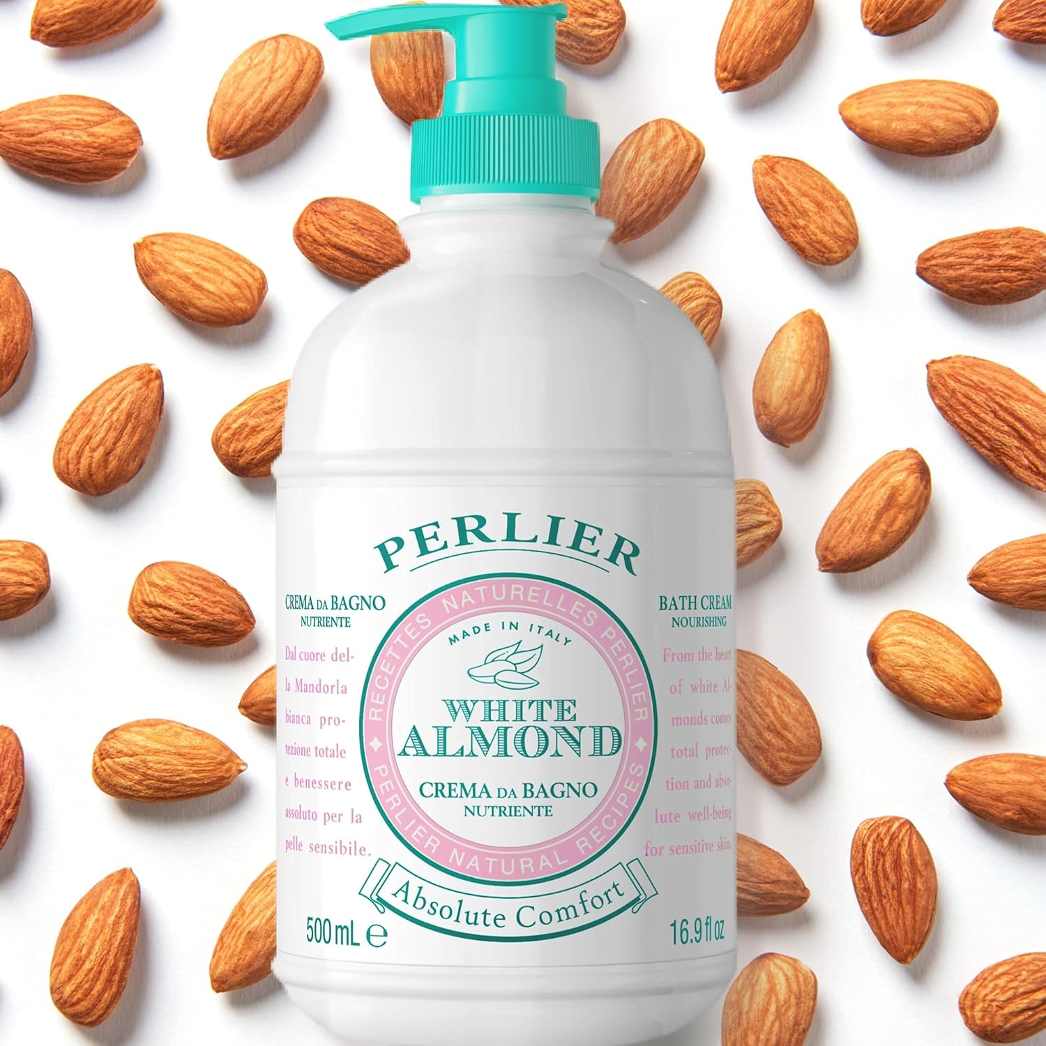 Perlier White Almond Nurturing Bath Cream, 16.9 Fl. Oz. image number 3