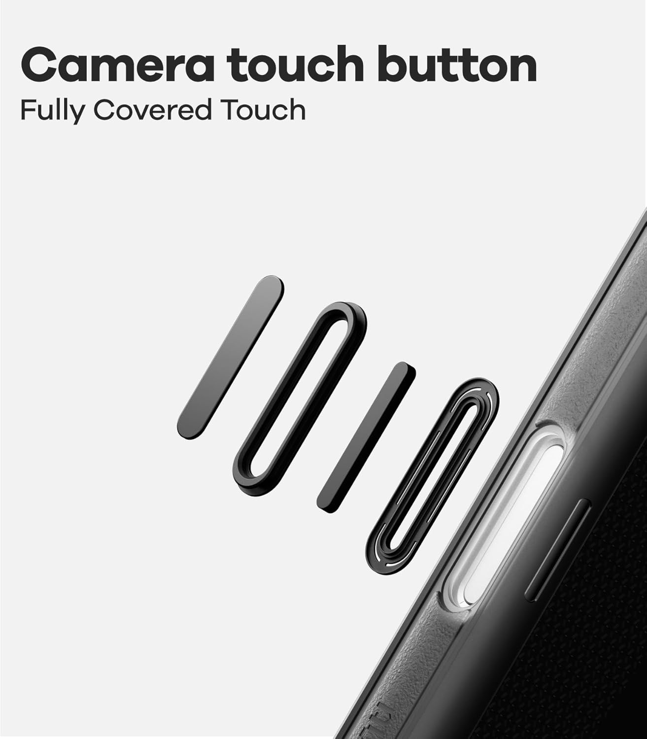 Aulumu A17 Rugged Case for Iphone 17 Pro Max | Magsafe Compatible | Integrated Drop Protection | Touch-Sensitive Buttons | Military-Grade Outdoor Design Black image number 1