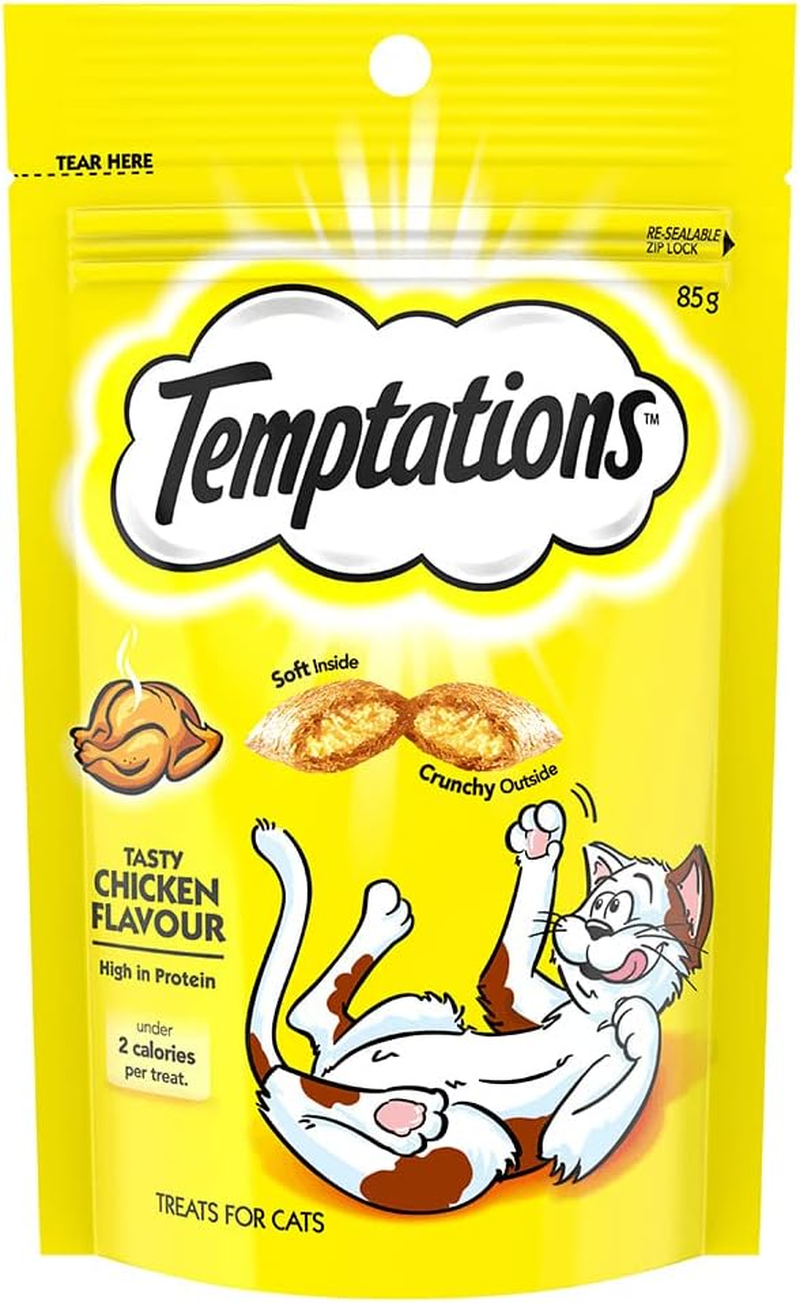 TEMPTATIONS Cat Treats Tasty Chicken Flavour 350G Bag image number 1