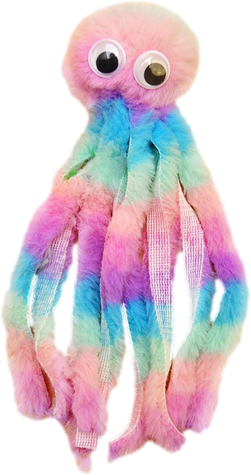 Cartoon Octopus Cat Teething Toys - Octopus Chew Toy, Cartoon Cat Toy | Soft Pet Toy Octopus Catnip Toy, Soft Pet Toy Kitten Chew Toys, for Pet, Plush Cat Toys Kitten Teething Indoor Cata