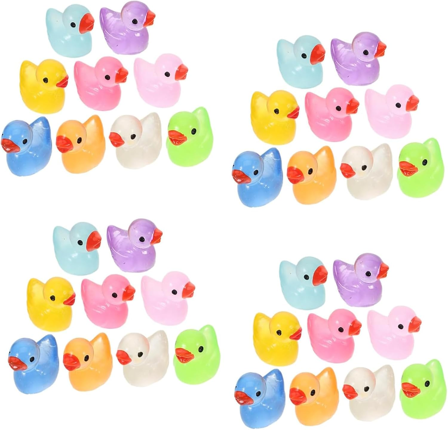 Fokmuaex 36PCS Glow in the Dark Duck Figurines - Mini Resin Garden Decor, Cute Nighttime Ornaments for Micro Landscapes, Home & Tabletop Accents image number 2